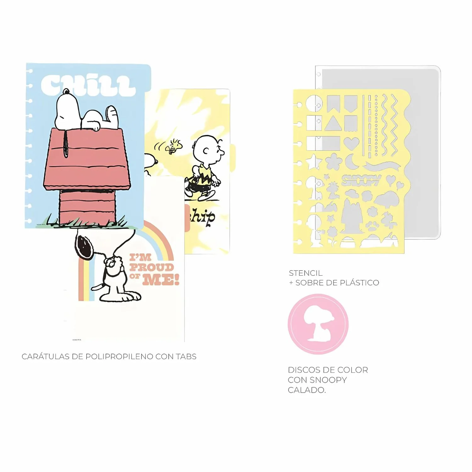 Mooving - Cuaderno de Discos Loop A5 Snoopy - Image 4