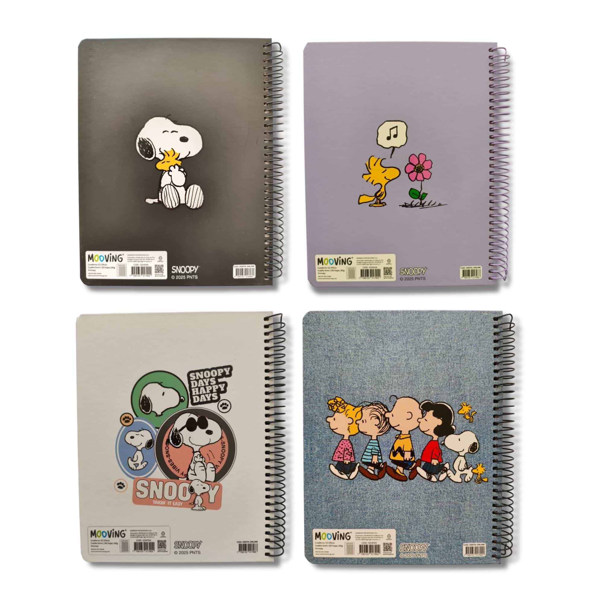 Mooving - Cuaderno Triple Medio Oficio Papel Premium 80 g Snoopy - Image 4