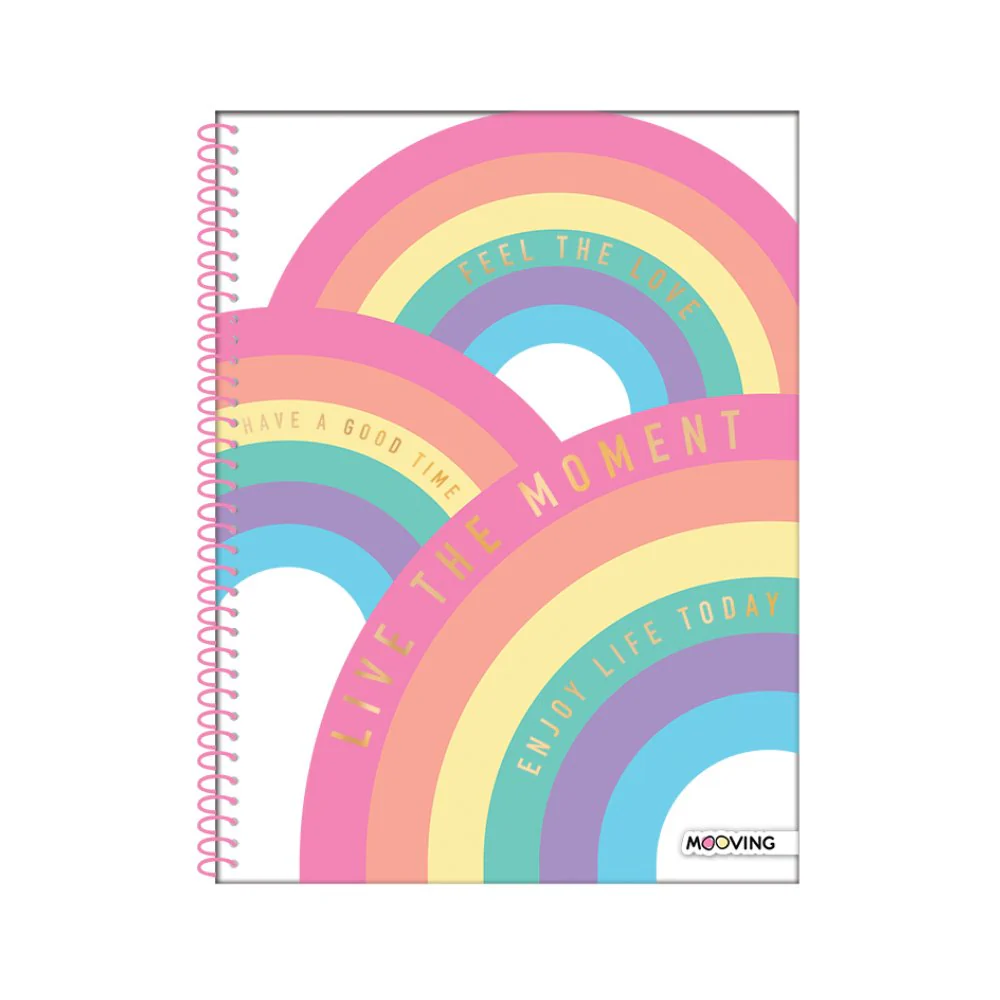 Mooving - Cuaderno Triple Papel Premium Carta Golden Rainbow Diseño Aleatorio - Image 3