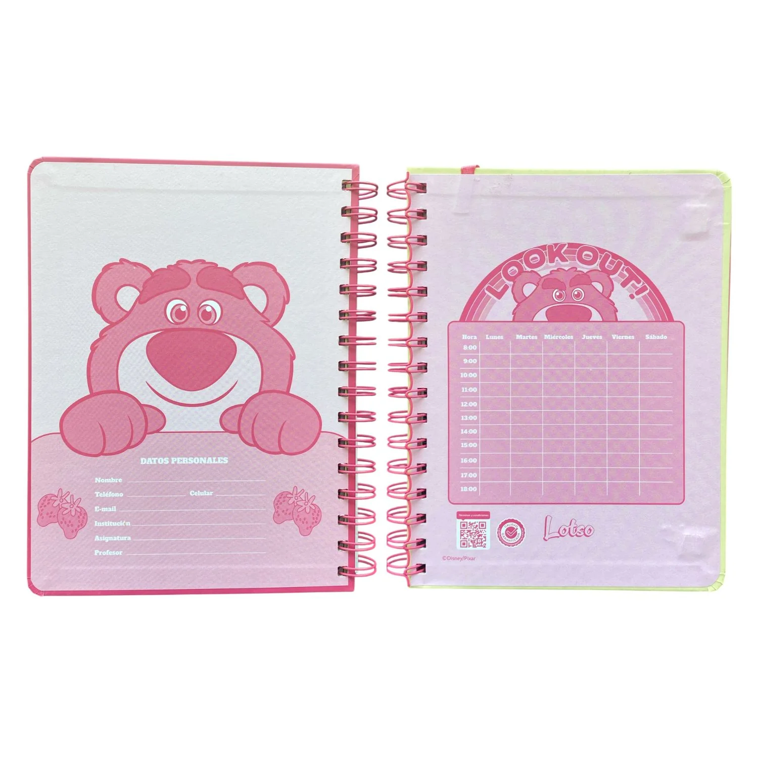 Mooving Notes - Libreta Espiral A5 Líneas Lotso - Image 3