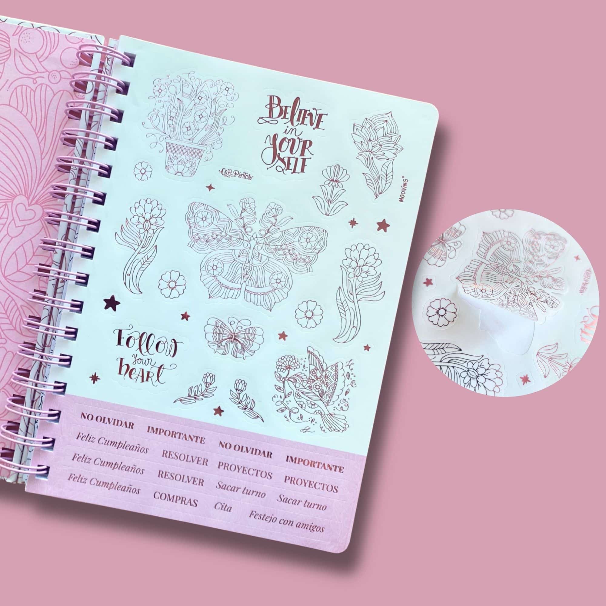 Mooving x Car Pintos - Agenda 2026 Semanal The Coloring Planner - Image 4
