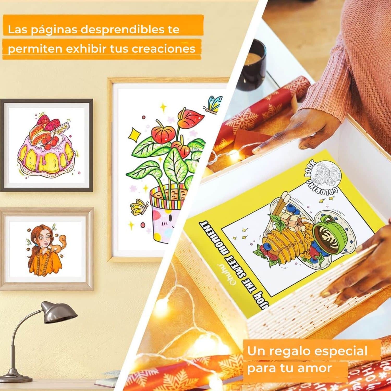 Ohuhu - Libro para Colorear Enjoy The Sweet Moment - Image 4