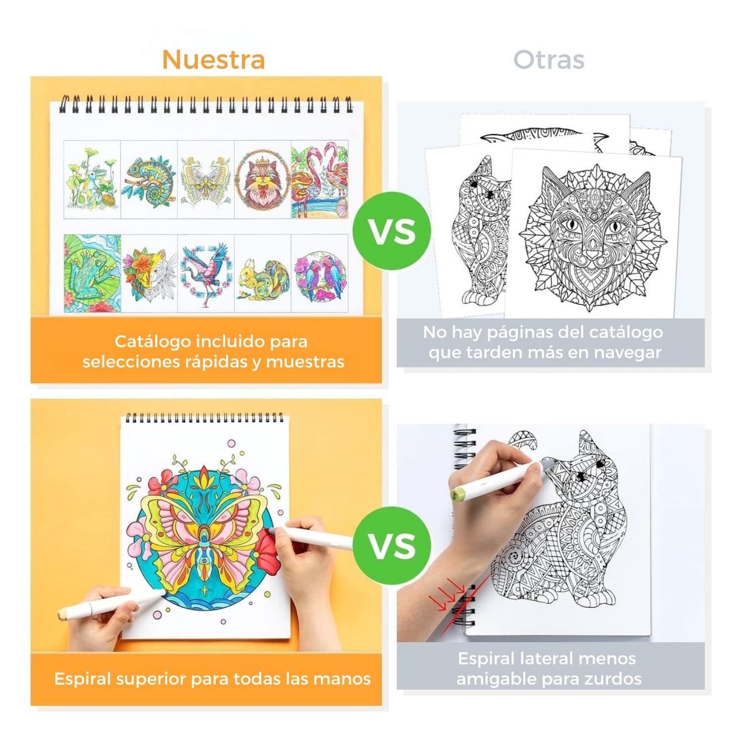 Ohuhu - Libro para Colorear Mandala & Animals - Image 5