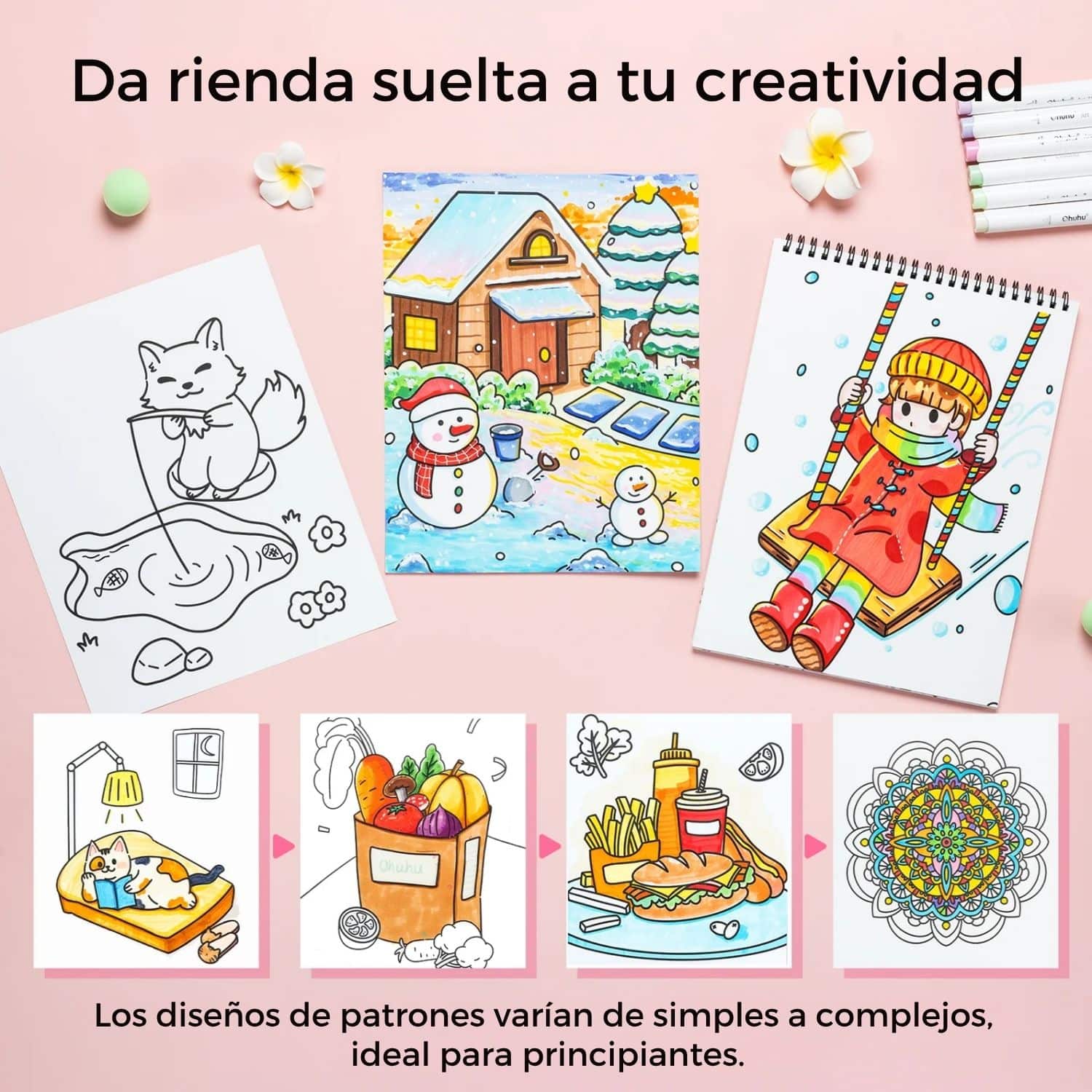 Ohuhu - Libro para Colorear My Simple Pleasure - Image 7