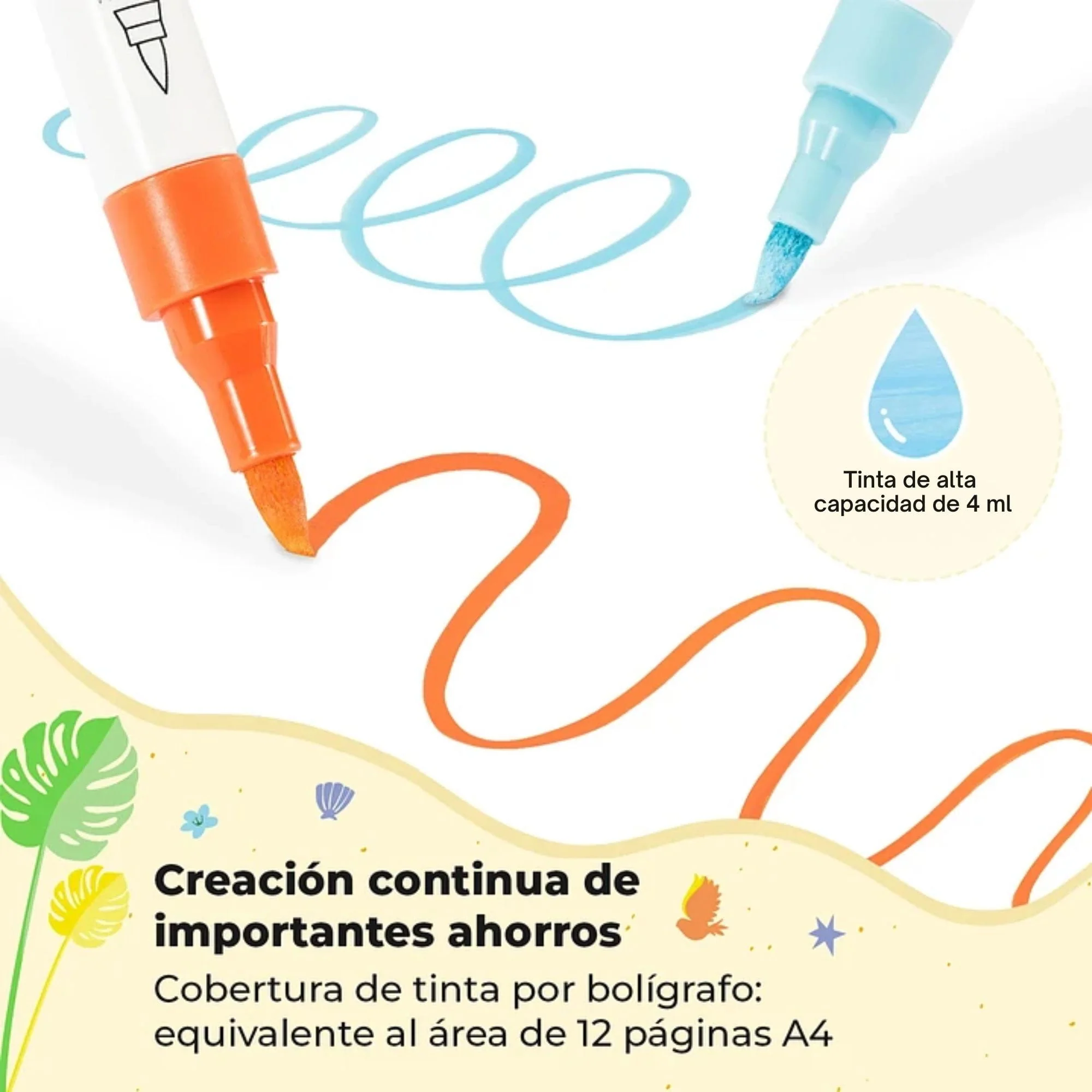 Ohuhu - Set 30 Marcadores Acrílicos Kalalau Punta Pincel - Image 2