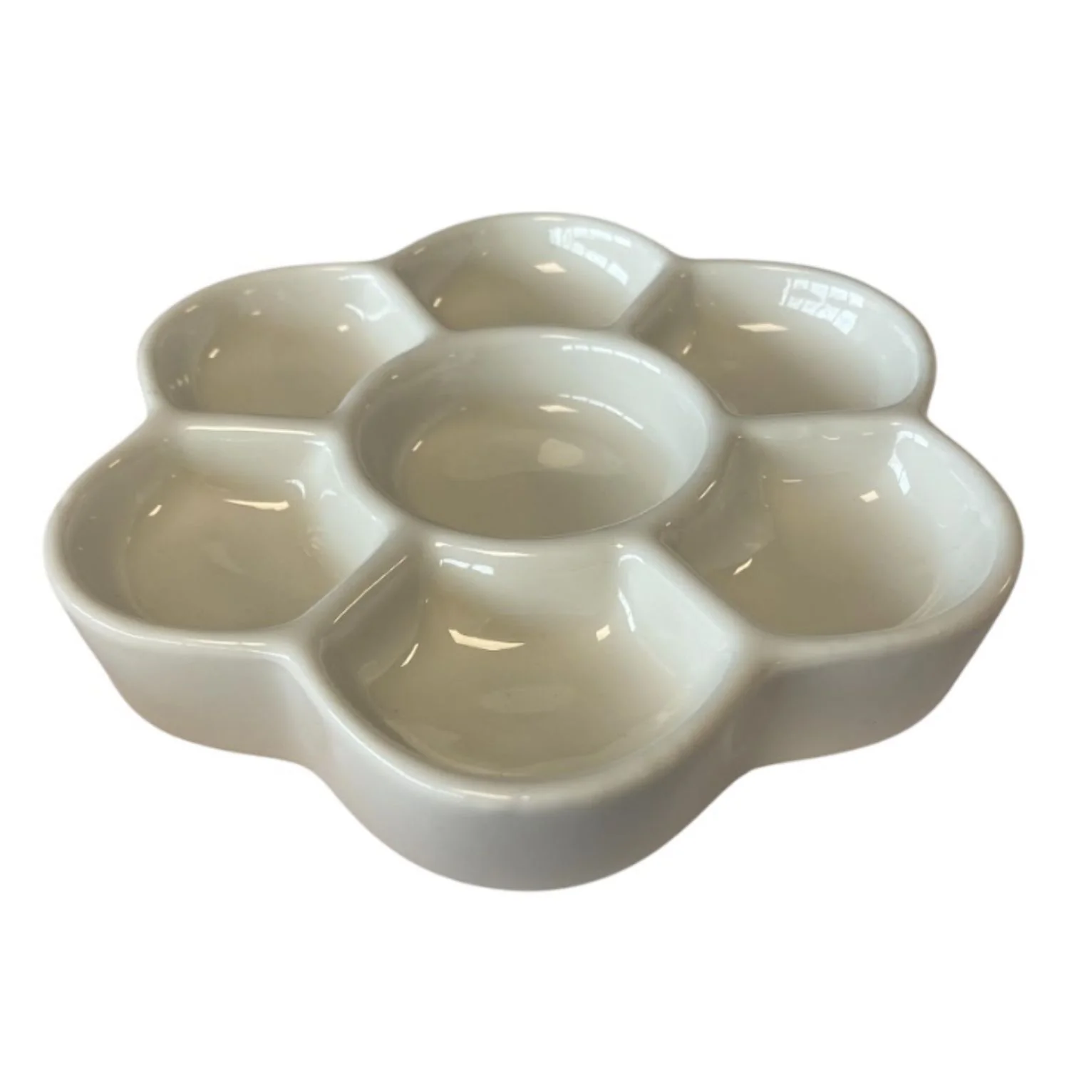 Paleta Mezcladora Porcelana Flor 7 Espacios 15 cm Diámetro - Image 2