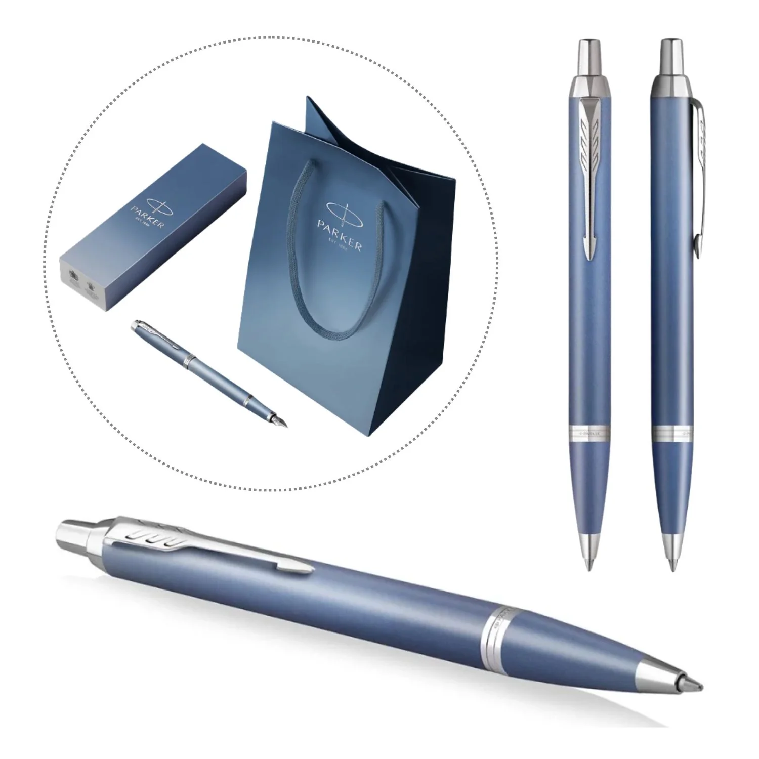 Parker - Bolígrafo IM Writing Rituals Tinta Azul, Punta M, Peaceful Blue - Image 3