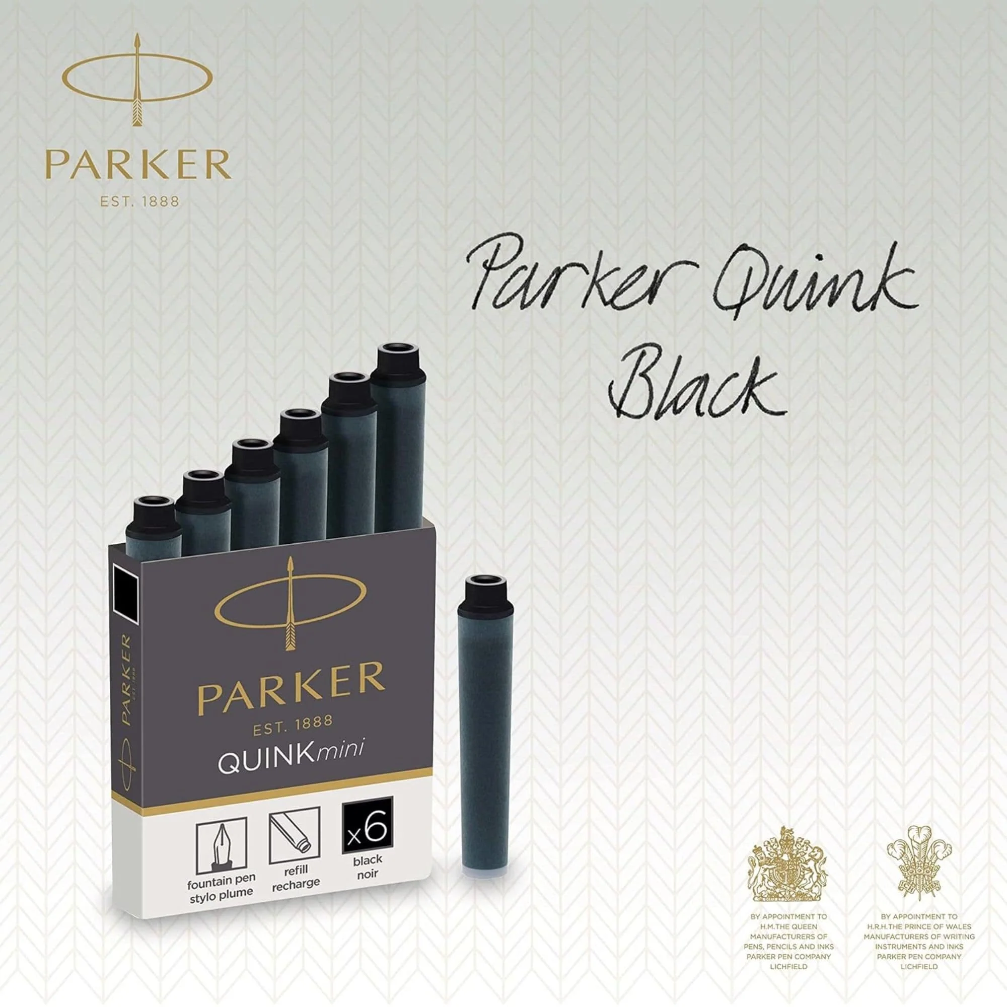 Parker - Pack 6 Cartuchos de Tinta para Pluma Quink Mini - Image 5