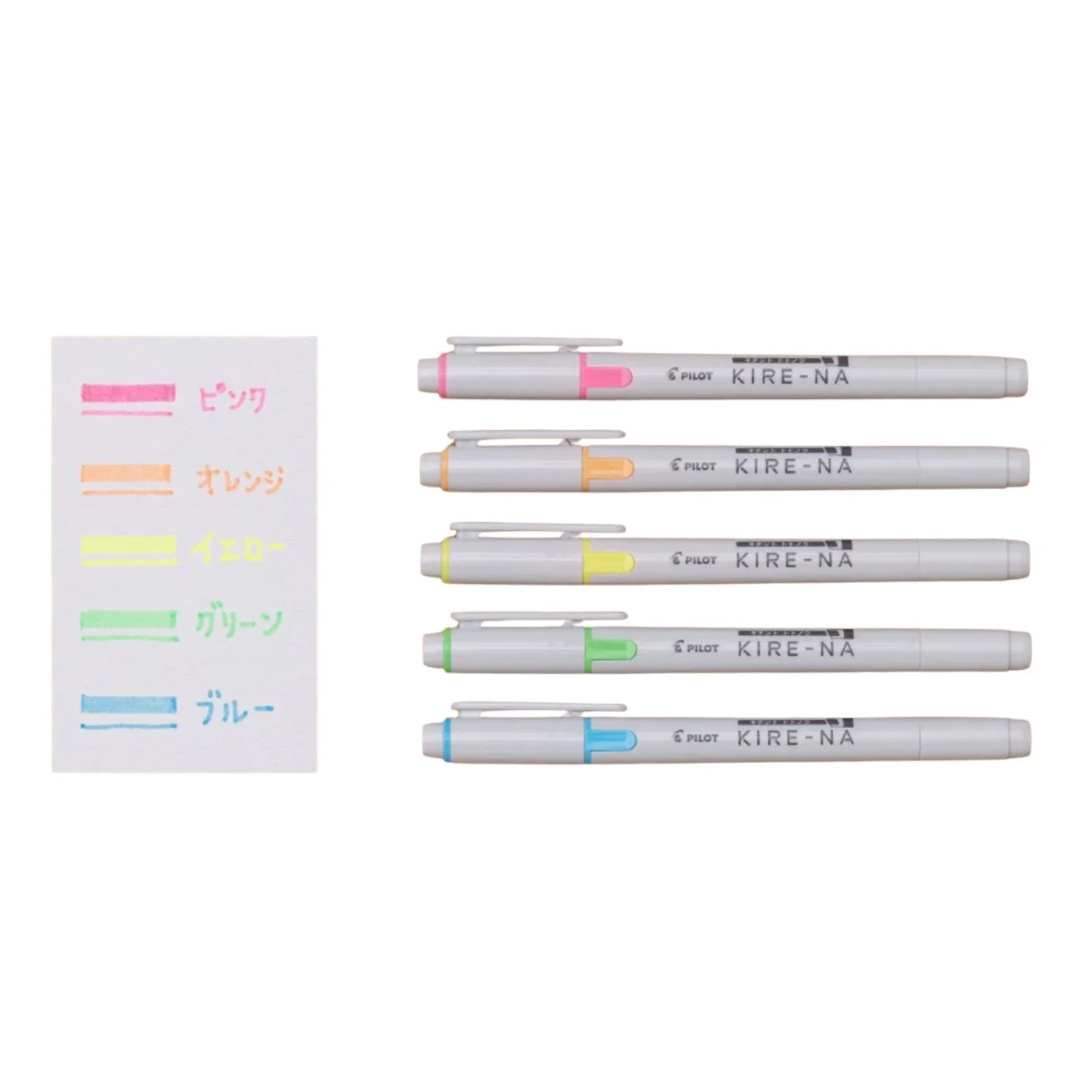 Pilot Kire-Na - Set 5 Destacadores Doble Punta Basic - Image 5