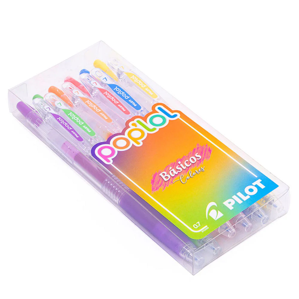 Pilot Pop Lol - Set 6 Lápices Tinta Gel 0,7 Básicos - Image 3