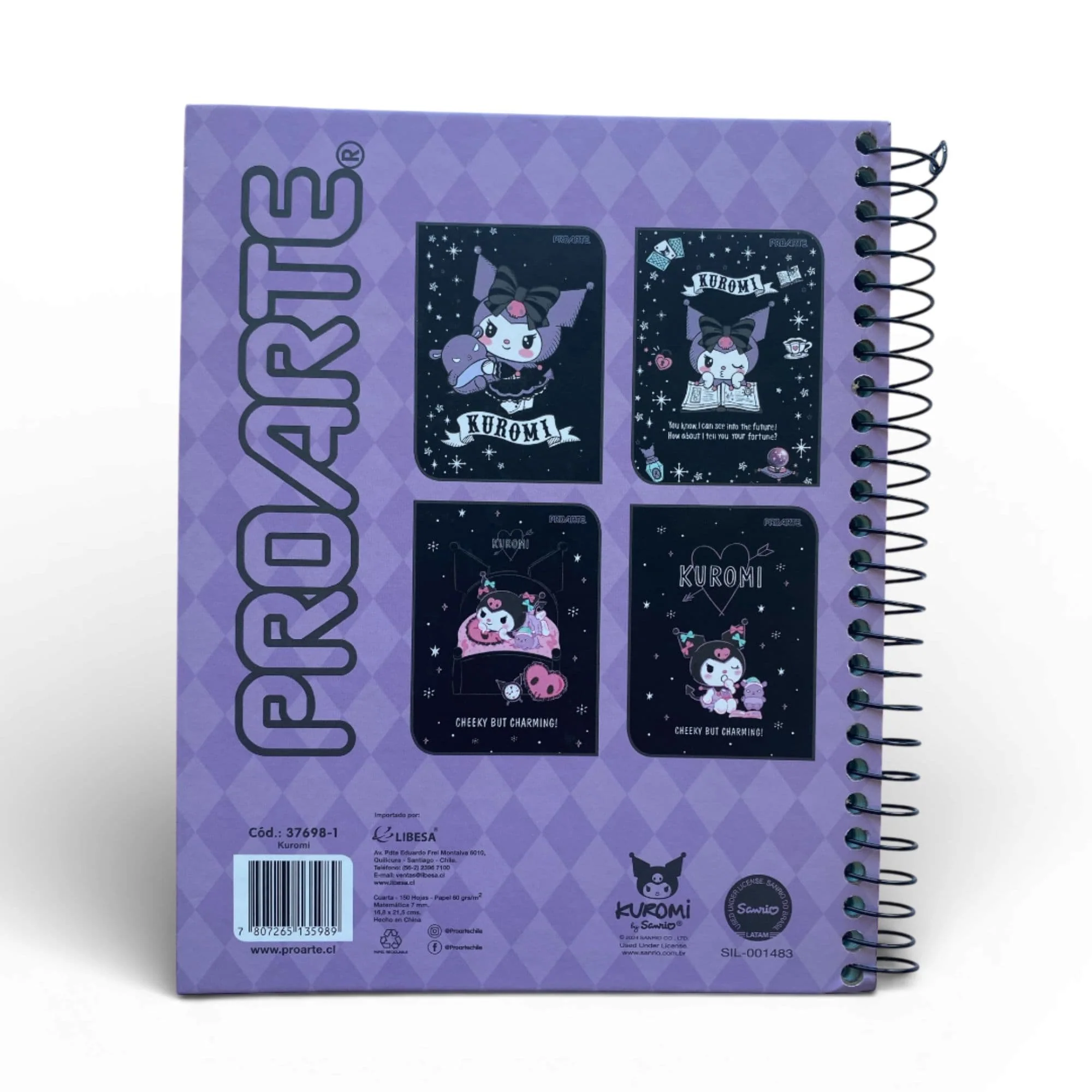 Proarte - Cuaderno Kuromi 16,2 x 21,5 cm 150 h 7 mm - Image 7
