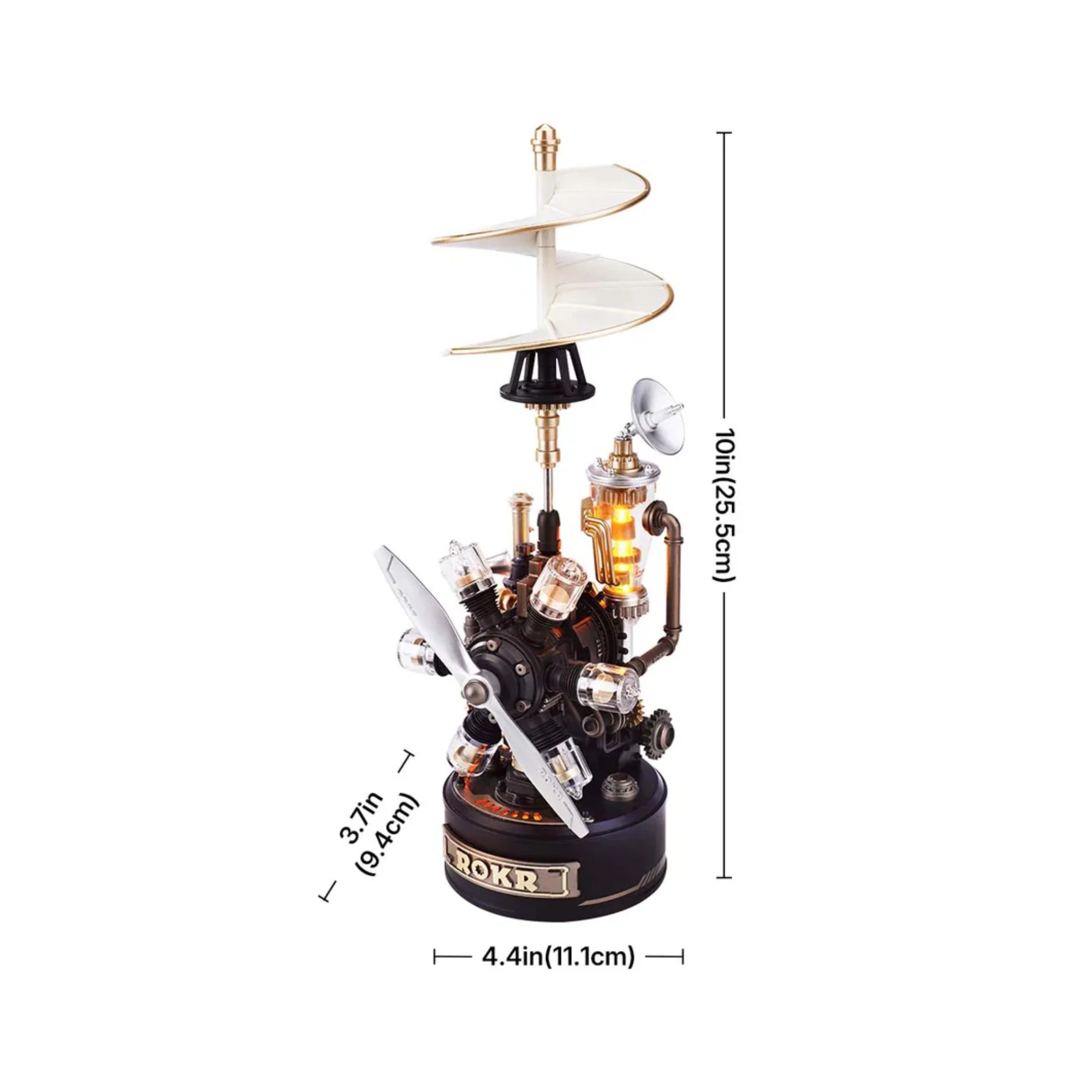 Rokr Industrial City Series - Puzzle 3D Da Vinci Helicopter - Image 3