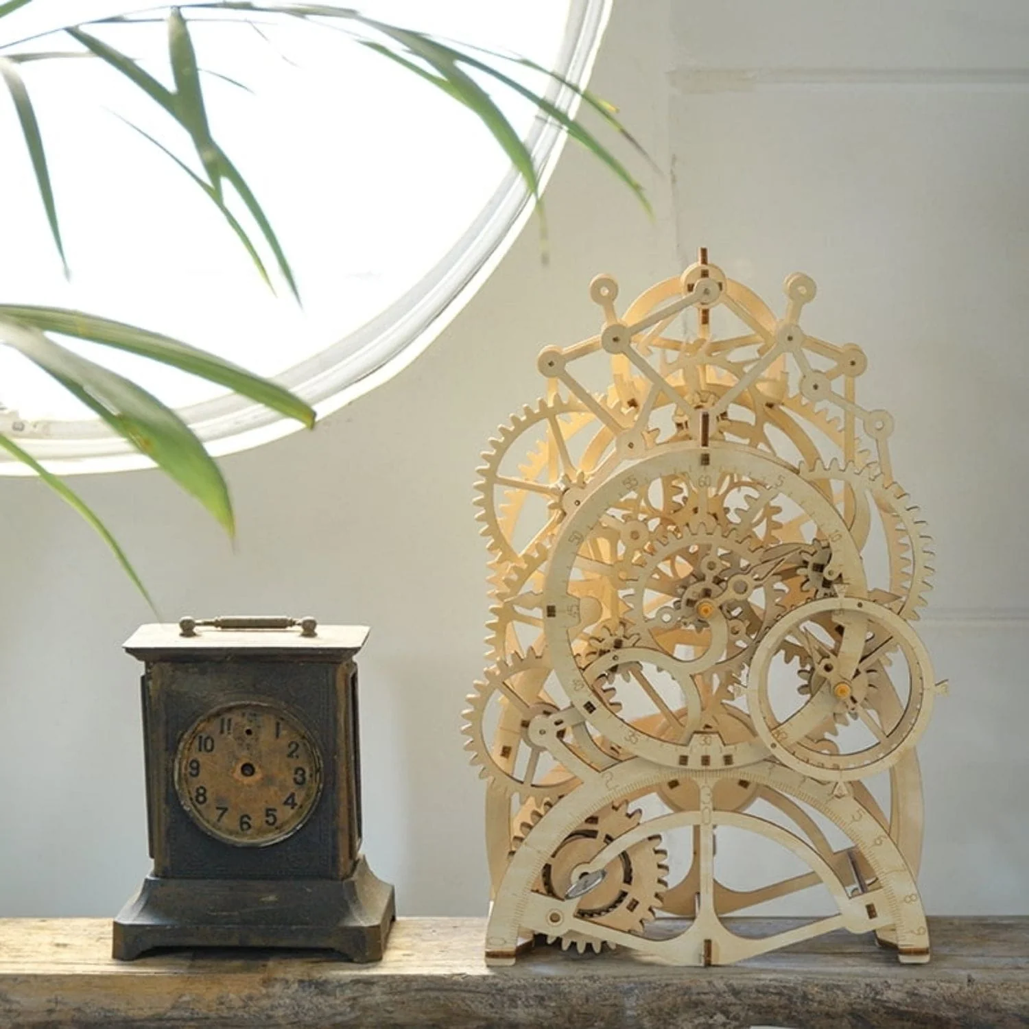 Rokr Mechanical Gears - Puzzle 3D Pendulum Clock Reloj de Péndulo - Image 2