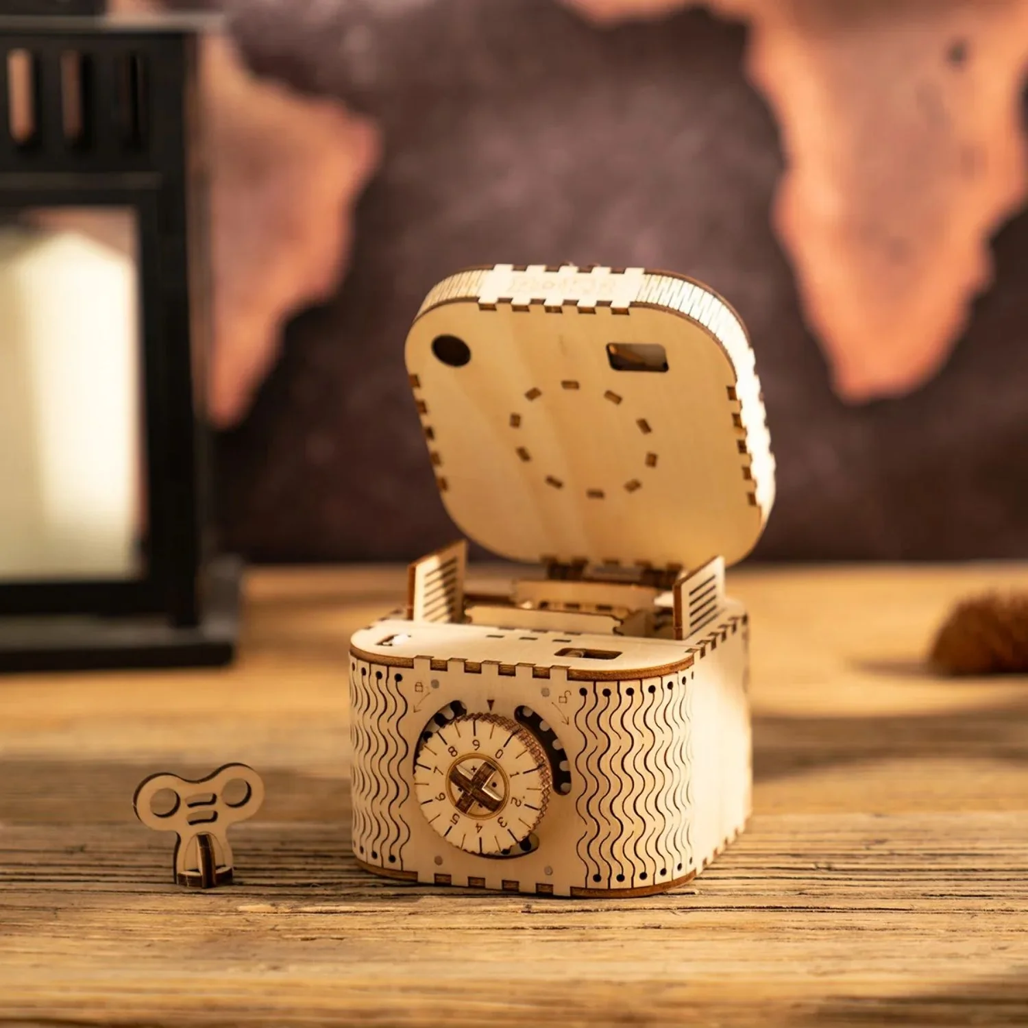Rokr Mechanical Gears - Puzzle 3D Treasure Box Caja del Tesoro - Image 2