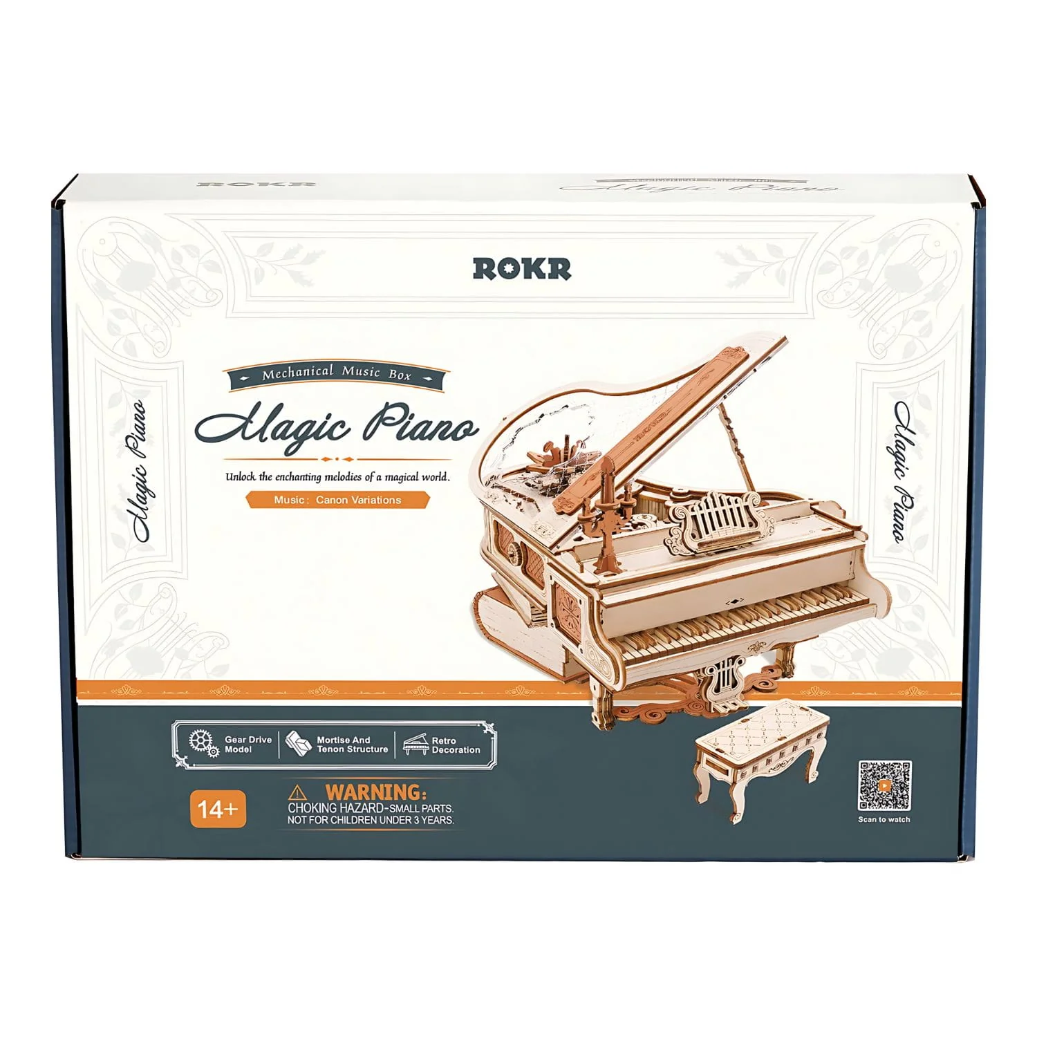 Rokr Mechanical Music Box - Puzzle 3D Magic Piano - Image 3