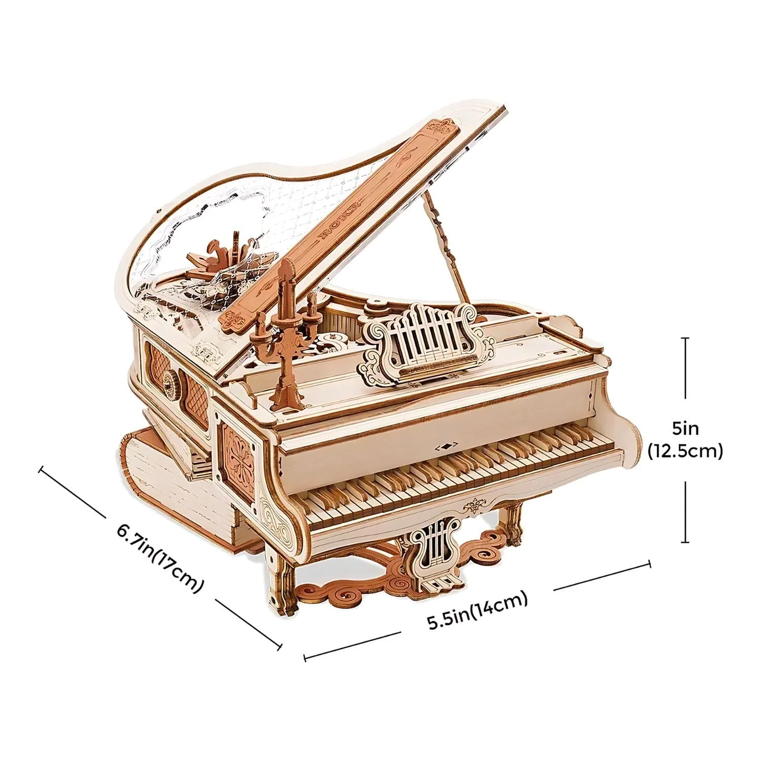 Rokr Mechanical Music Box - Puzzle 3D Magic Piano - Image 4