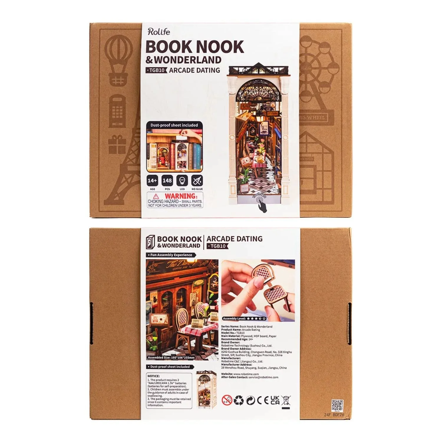 Rolife Booknook & Wonderland - Separador de Libros Arcade Dating - Image 8