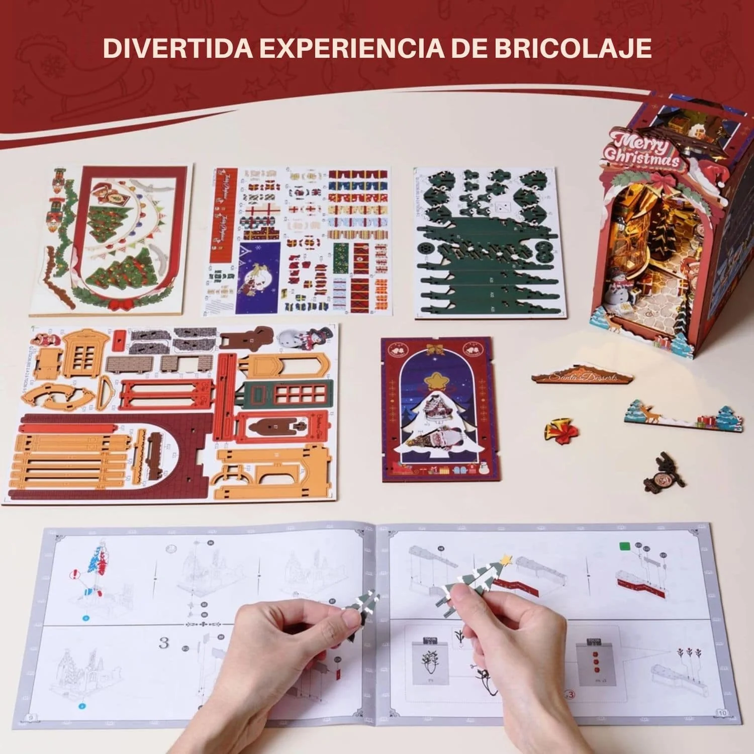 Rolife Booknook & Wonderland - Separador de Libros Christmas Street - Image 7
