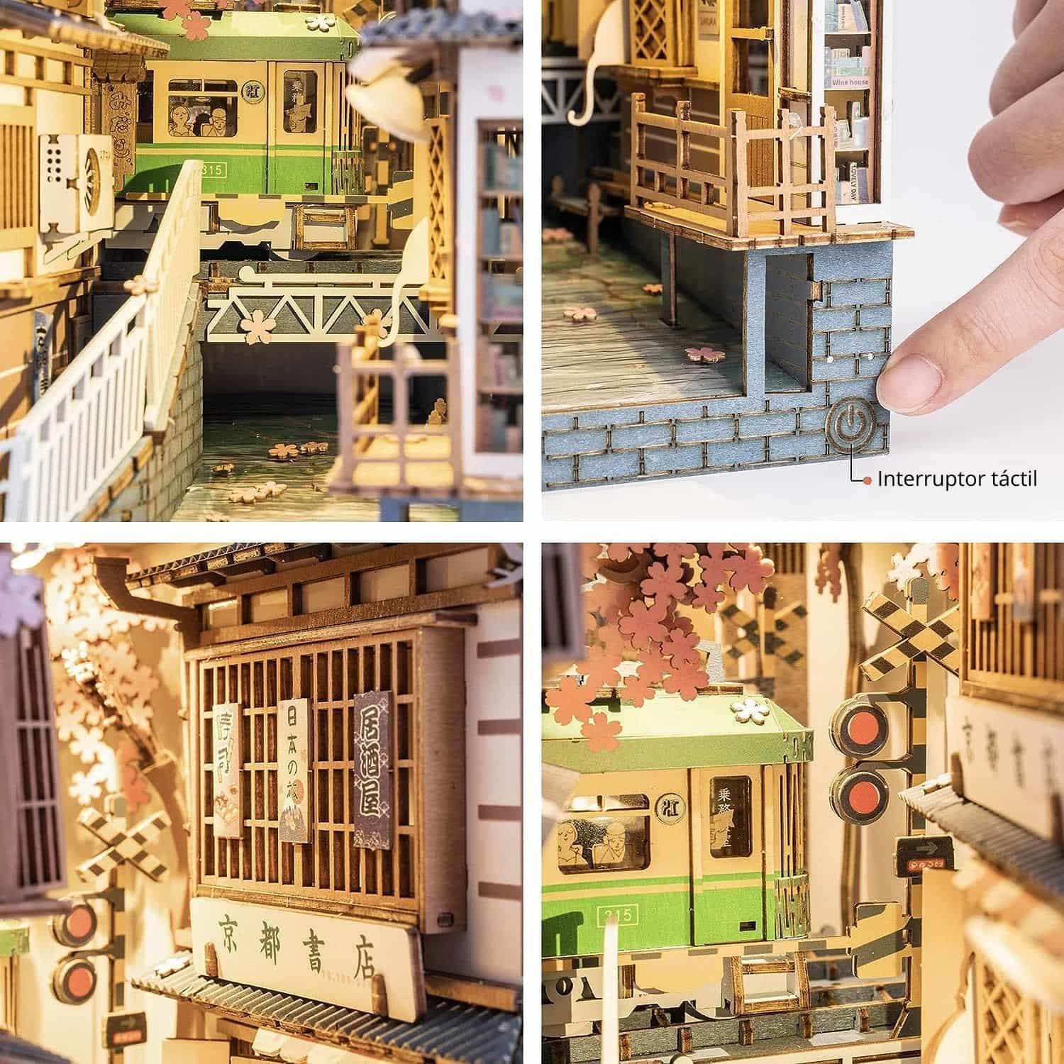 Rolife Booknook & Wonderland - Separador de Libros Sakura Densya - Image 6
