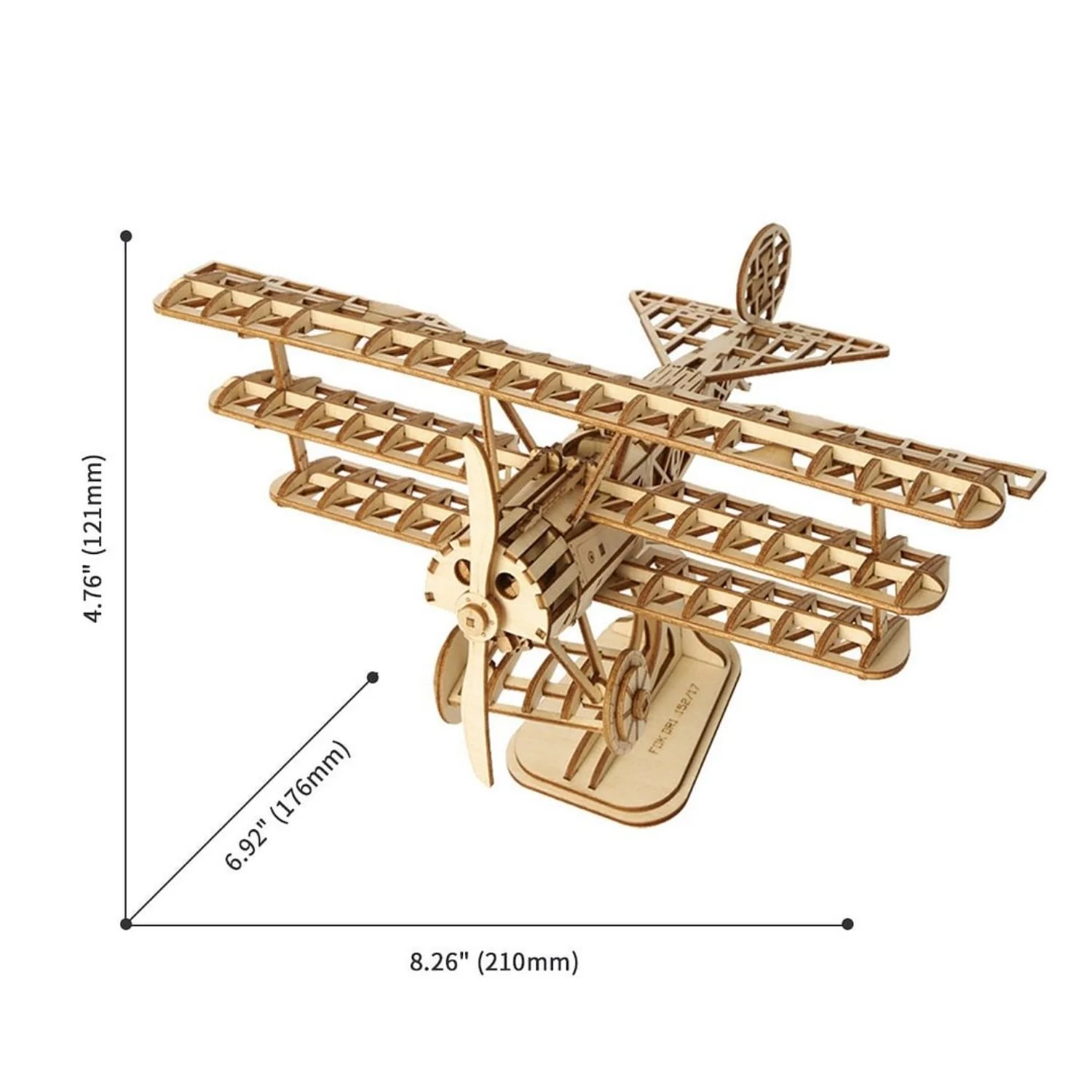Rolife Classical - Puzzle 3D Avión Biplano Airplane - Image 3