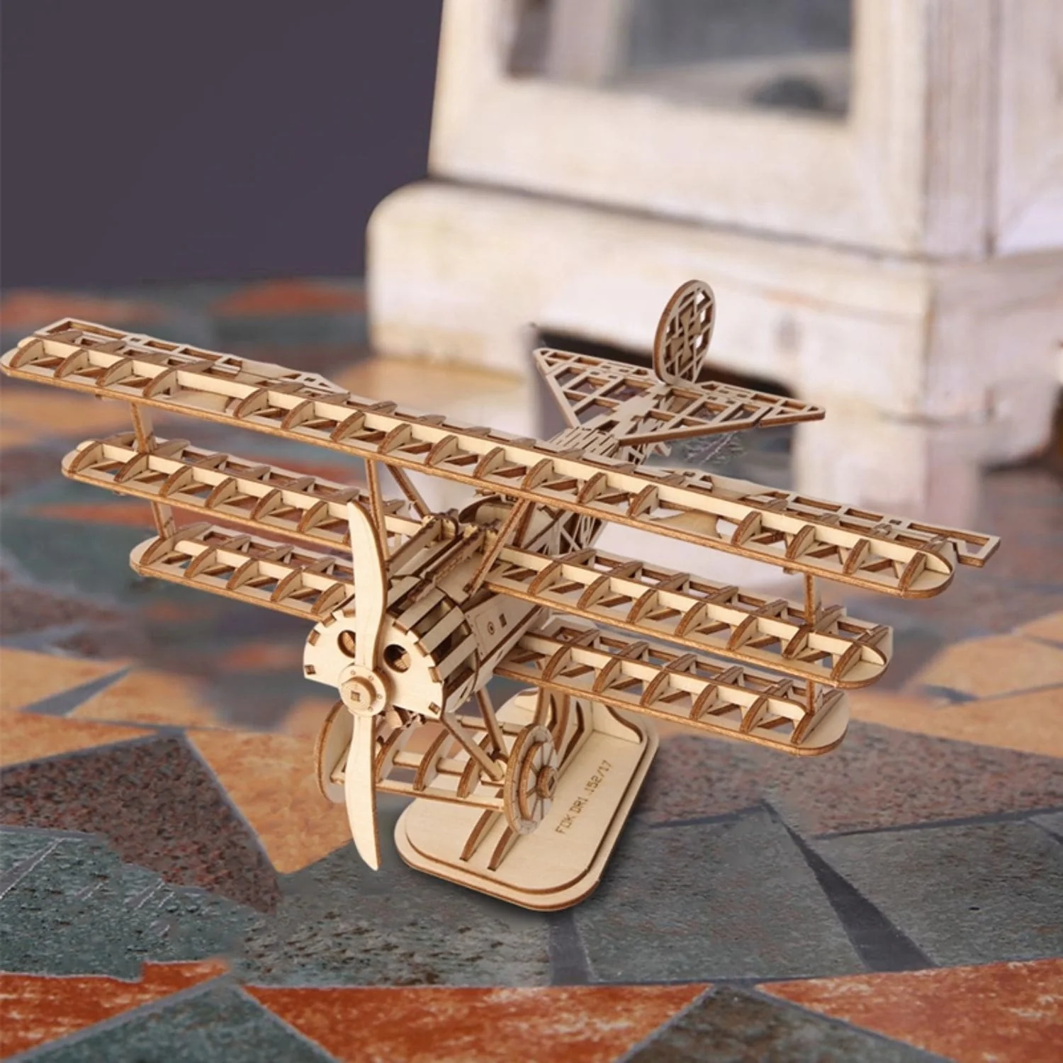 Rolife Classical - Puzzle 3D Avión Biplano Airplane - Image 7