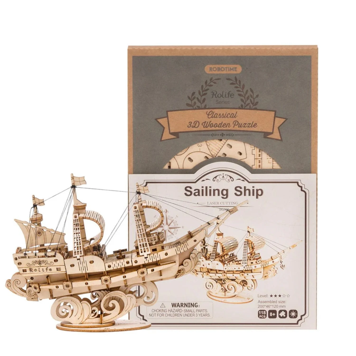 Rolife Classical - Puzzle 3D Barco Sailing Ship - Image 6