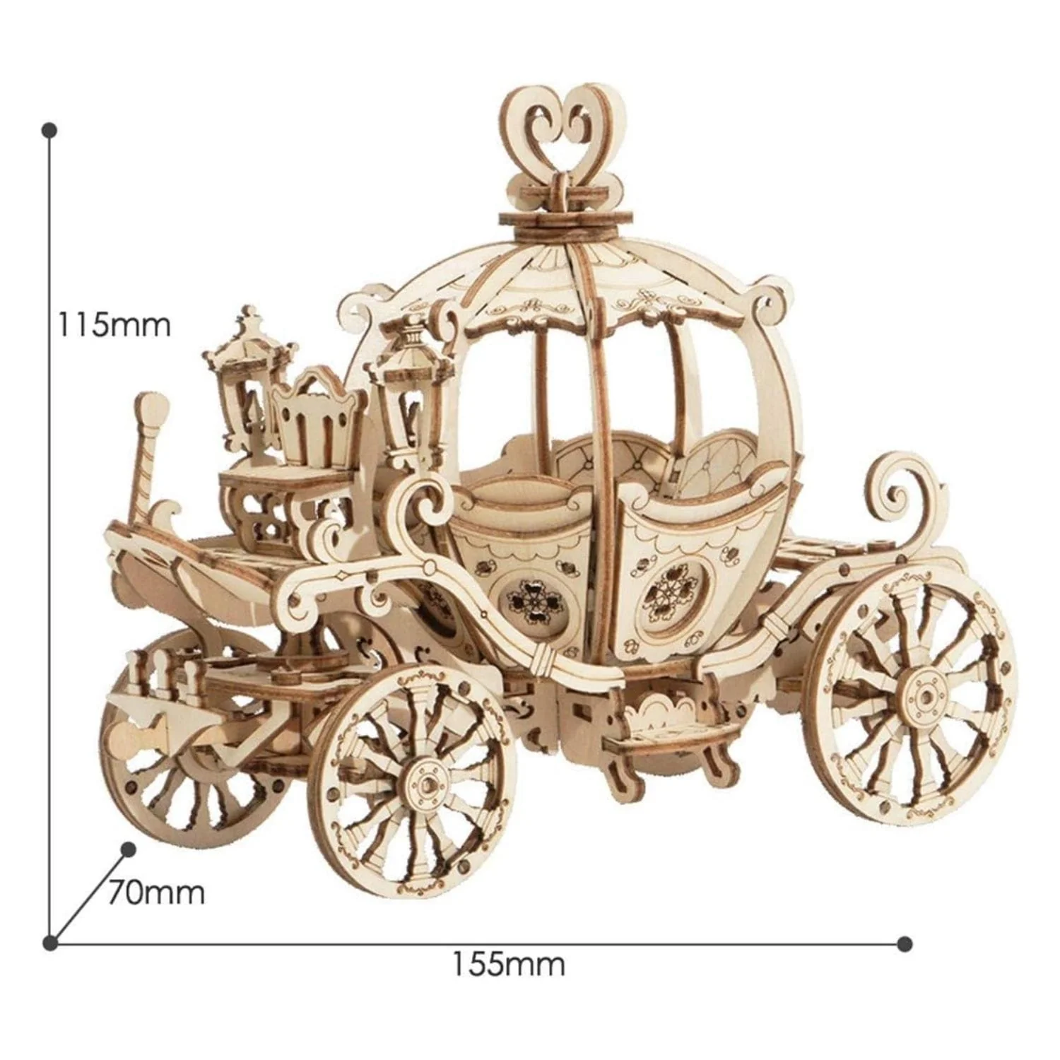Rolife Classical - Puzzle 3D Carruaje Calabaza Pumpkin Cart - Image 3