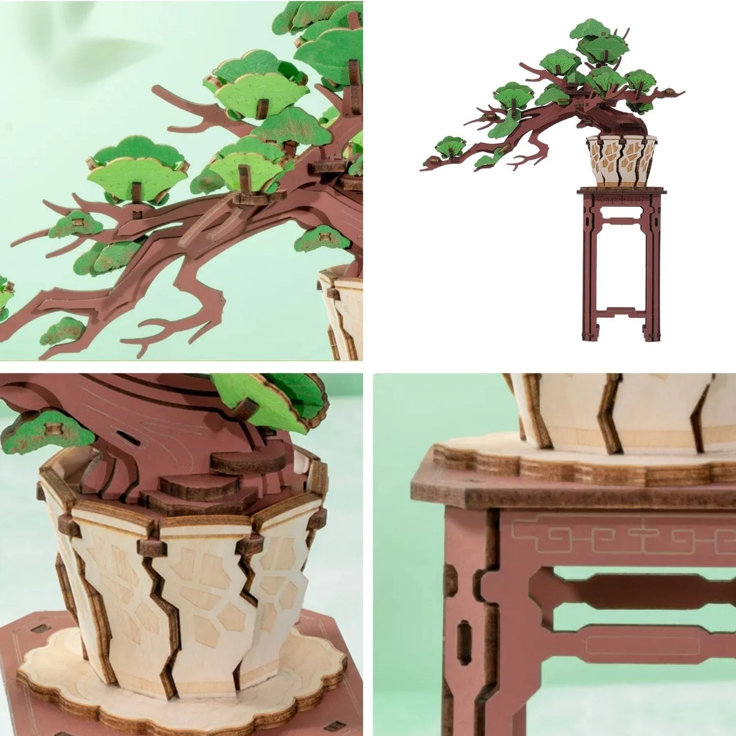 Rolife Classical - Puzzle 3D Evergreen Pine Bonsai - Image 4