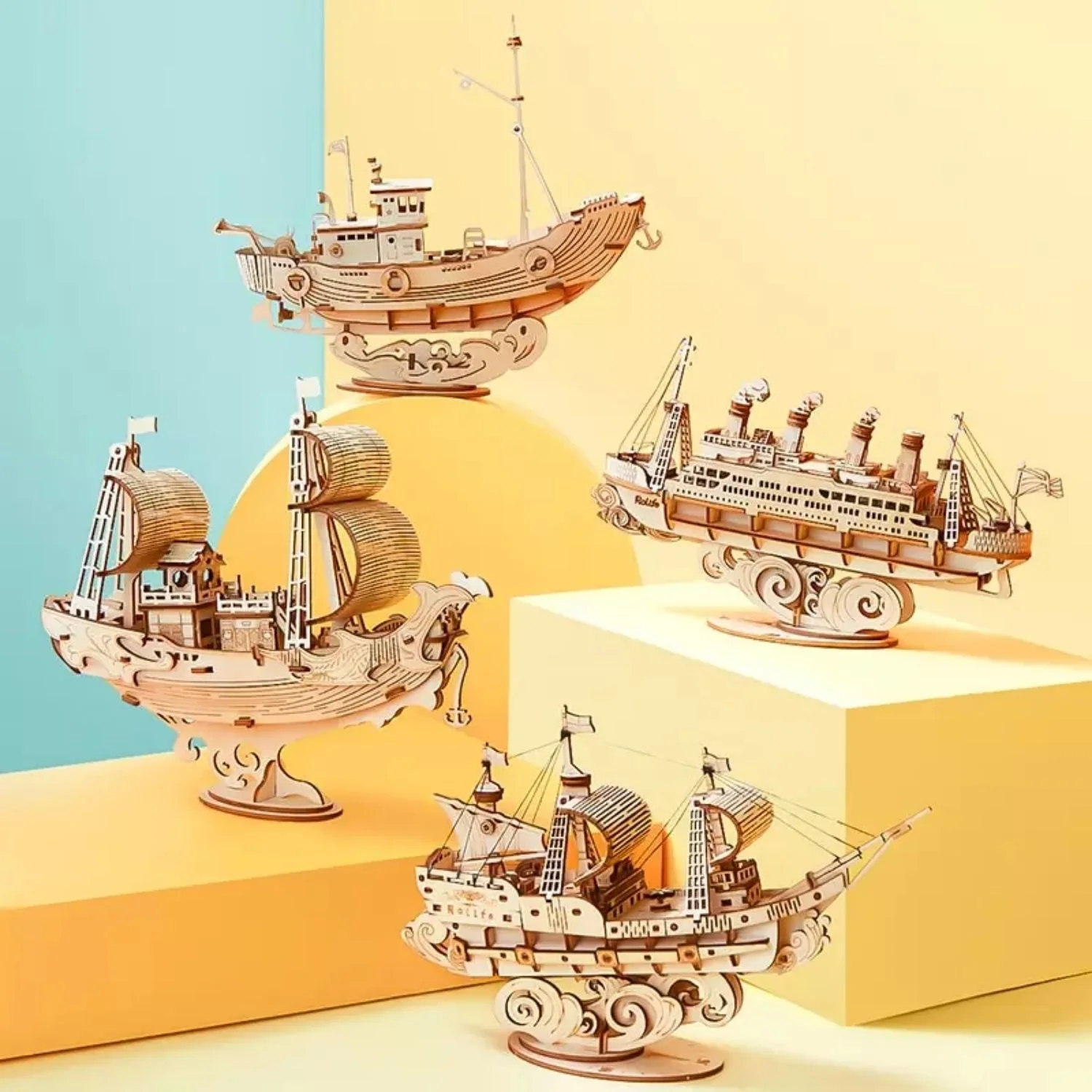 Rolife Classical - Puzzle 3D Japanese Diplomatic Ship - Image 7