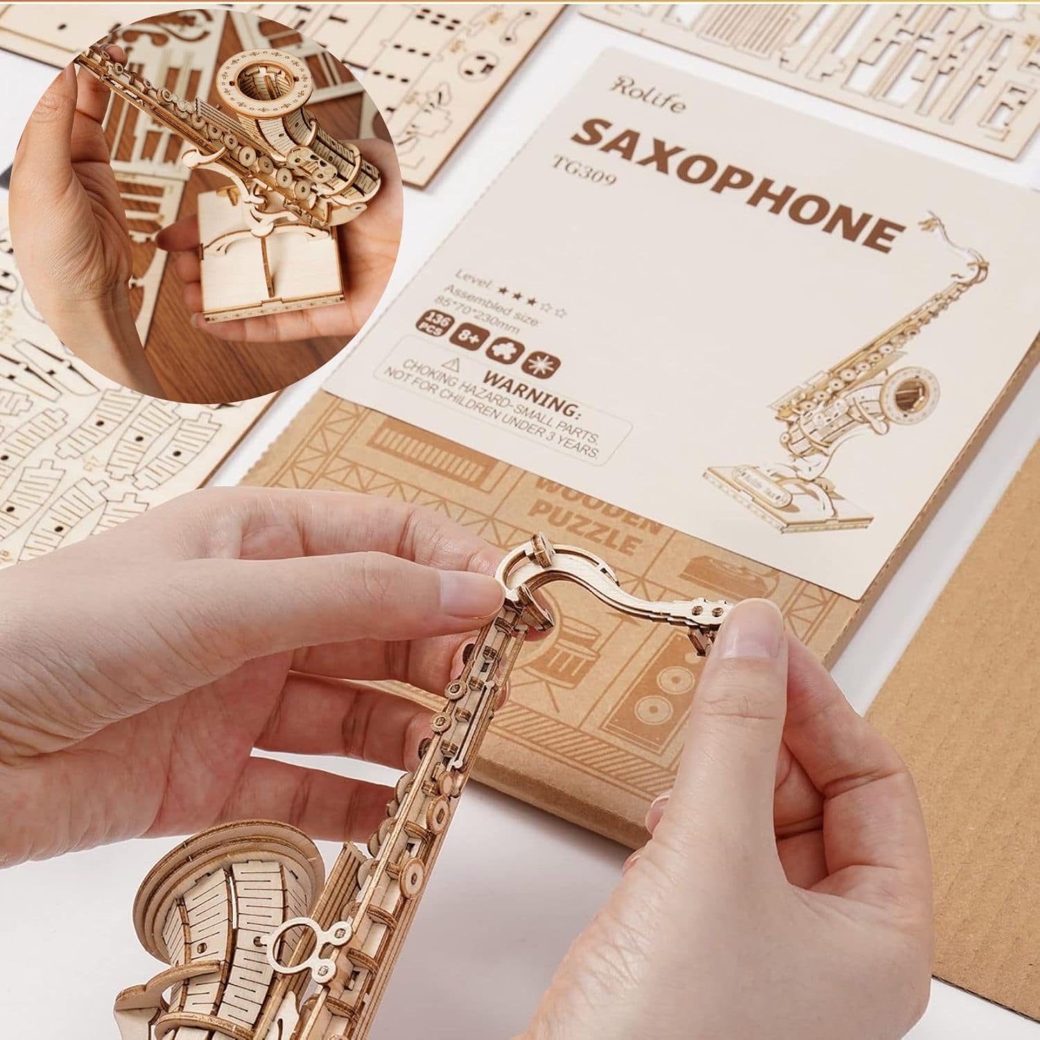 Rolife Classical - Puzzle 3D Saxophone - Image 7