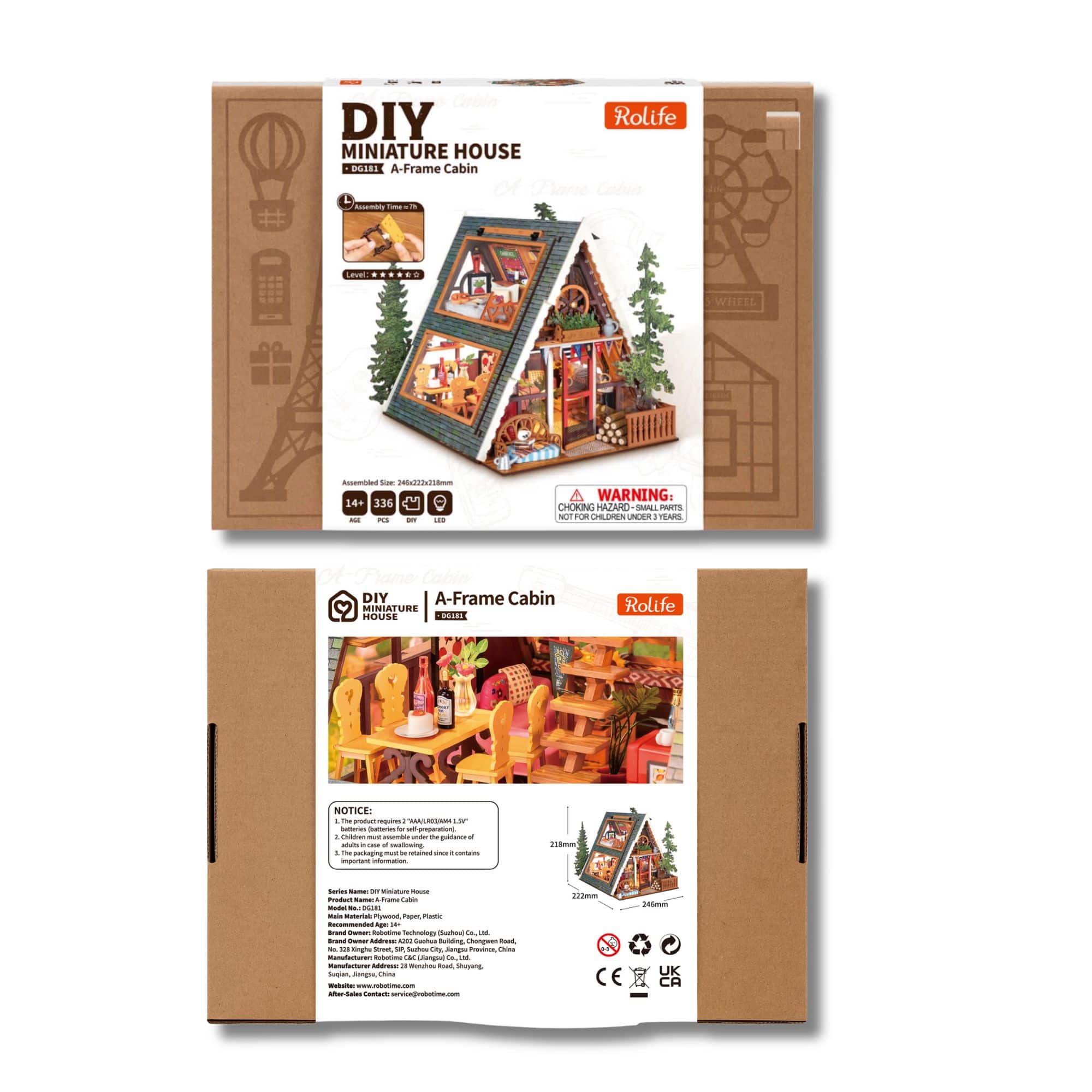 Rolife DIY Mini House - Casas Miniatura A-Frame Cabin - Image 8