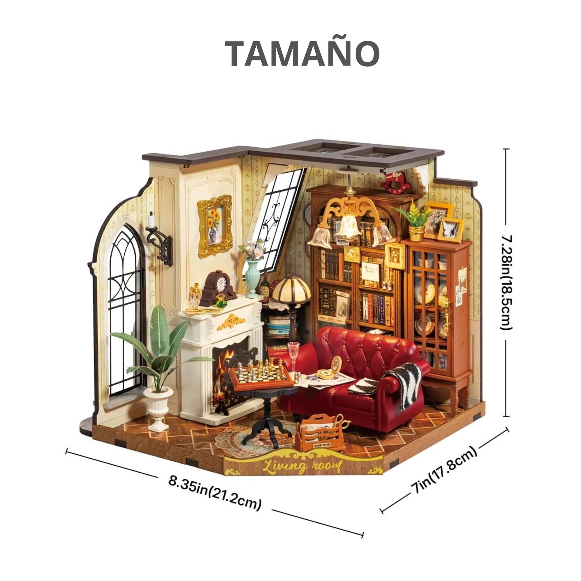 Rolife DIY Mini House - Casas Miniatura Catherine's Living Room - Image 3