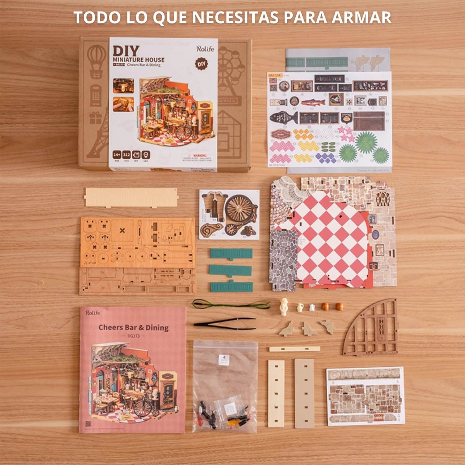 Rolife DIY Mini House - Casas Miniatura Cheers Bar & Dining - Image 7