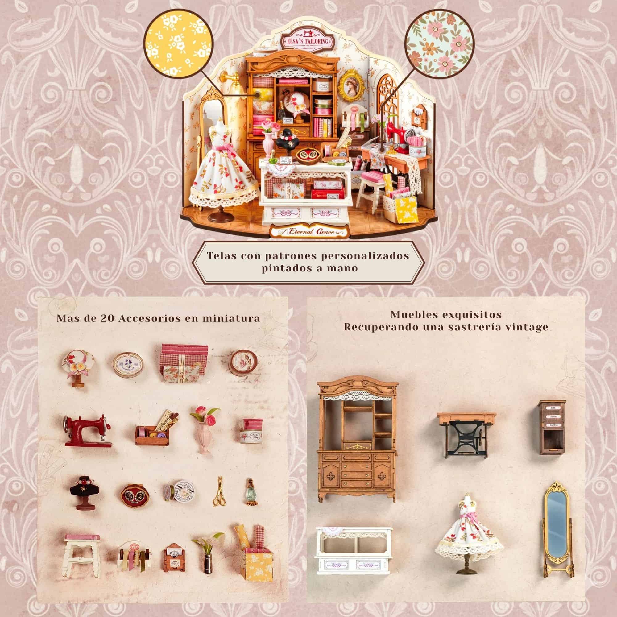 Rolife DIY Mini House - Casas Miniatura Elsa's Tailoring - Image 5