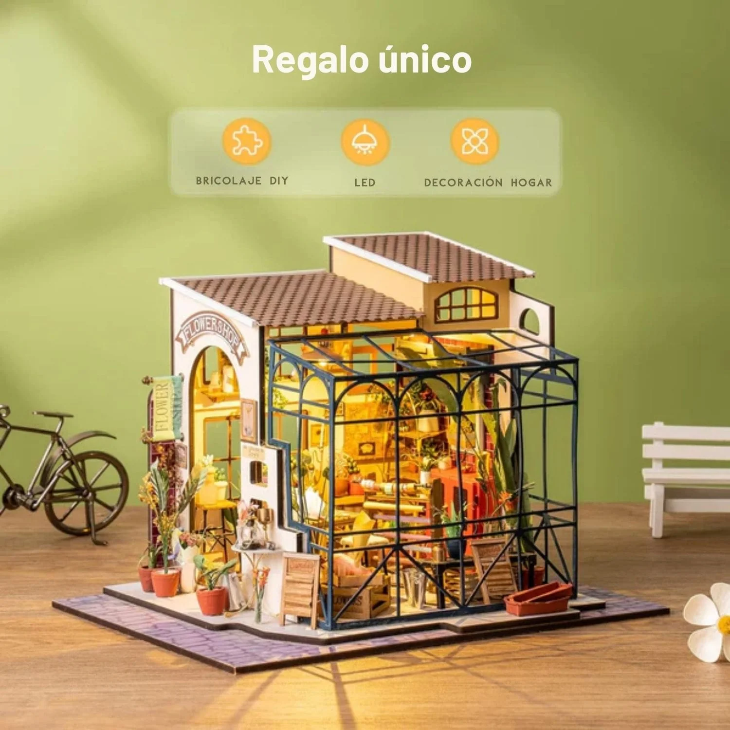 Rolife DIY Mini House - Casas Miniatura Emily's Flower Shop - Image 8
