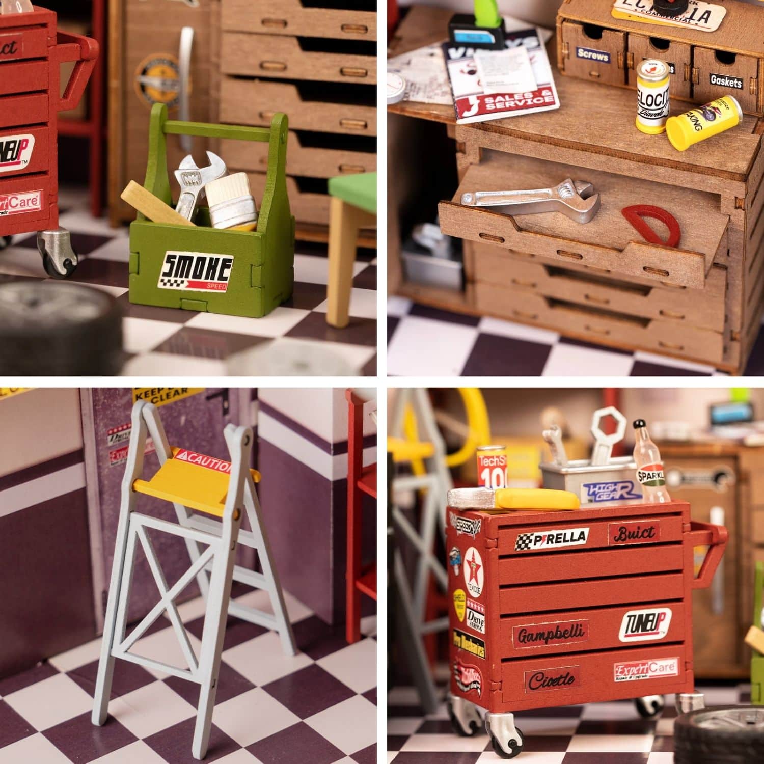 Rolife DIY Mini House - Casas Miniatura Garage Workshop - Image 7