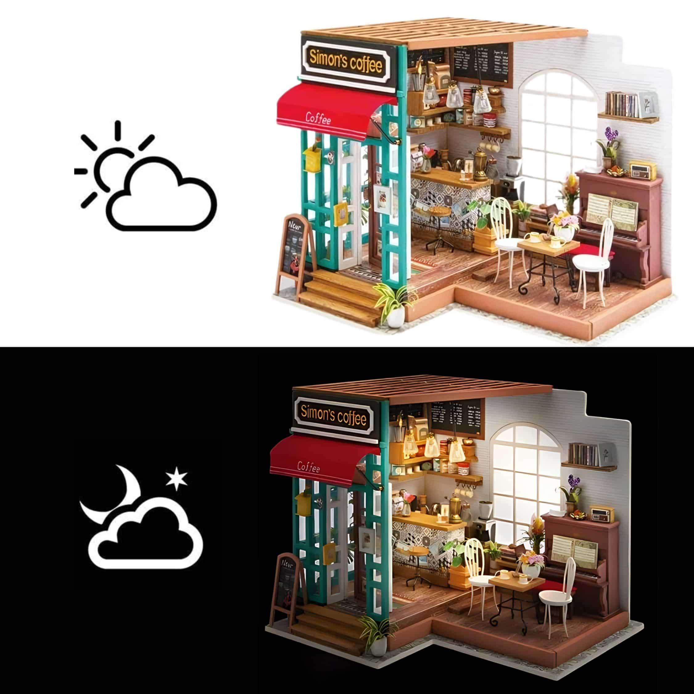 Rolife DIY Mini House - Casas Miniatura Simon's Coffee - Image 5