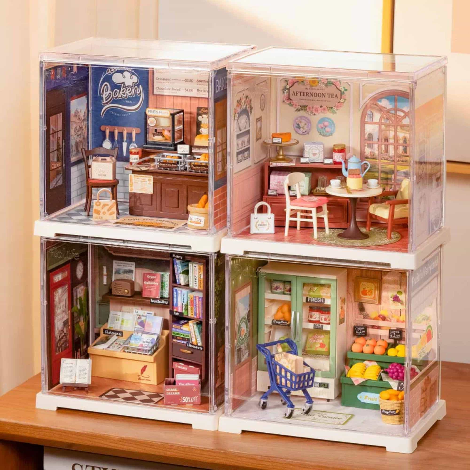 Rolife Mini Super Creator - Casas Miniatura Memory Book Store - Image 8