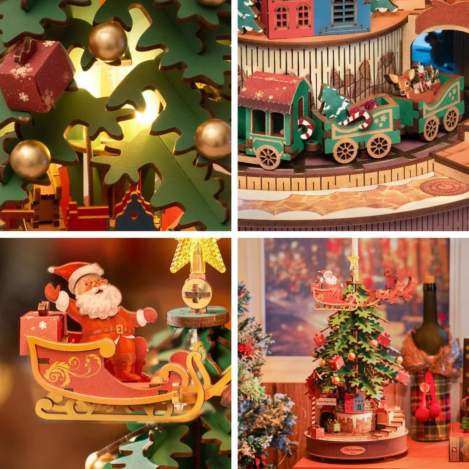 Rolife Music Dreamer - Miniatura Armable Christmas Melody Tree Árbol de Navidad Musical - Image 4