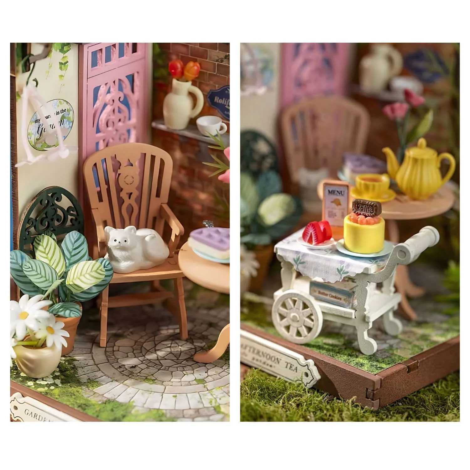 Rolife Secret World - Miniatura Armable Fancy Tea Yard - Image 4