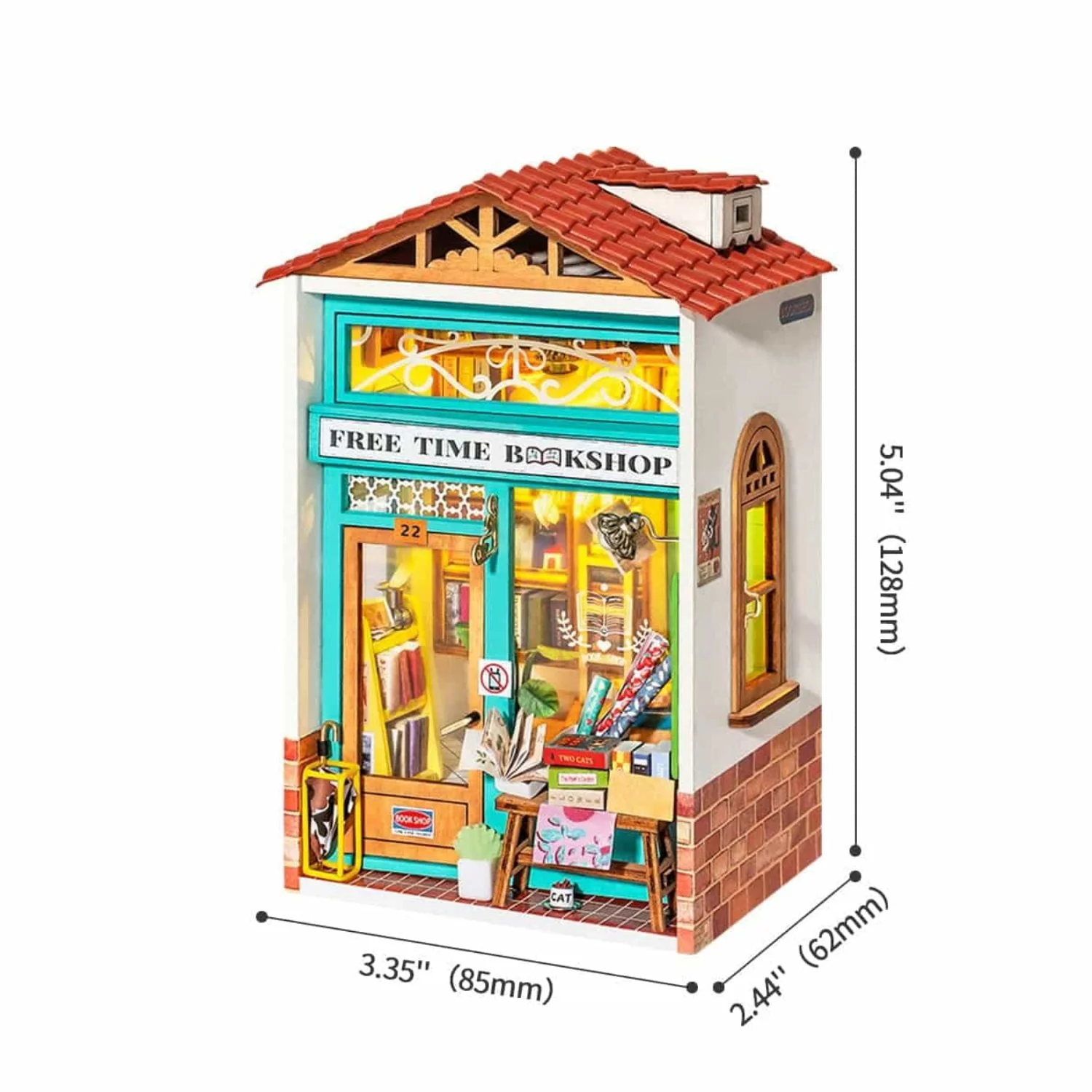 Rolife Secret World - Miniatura Armable Free Time Bookshop - Image 3
