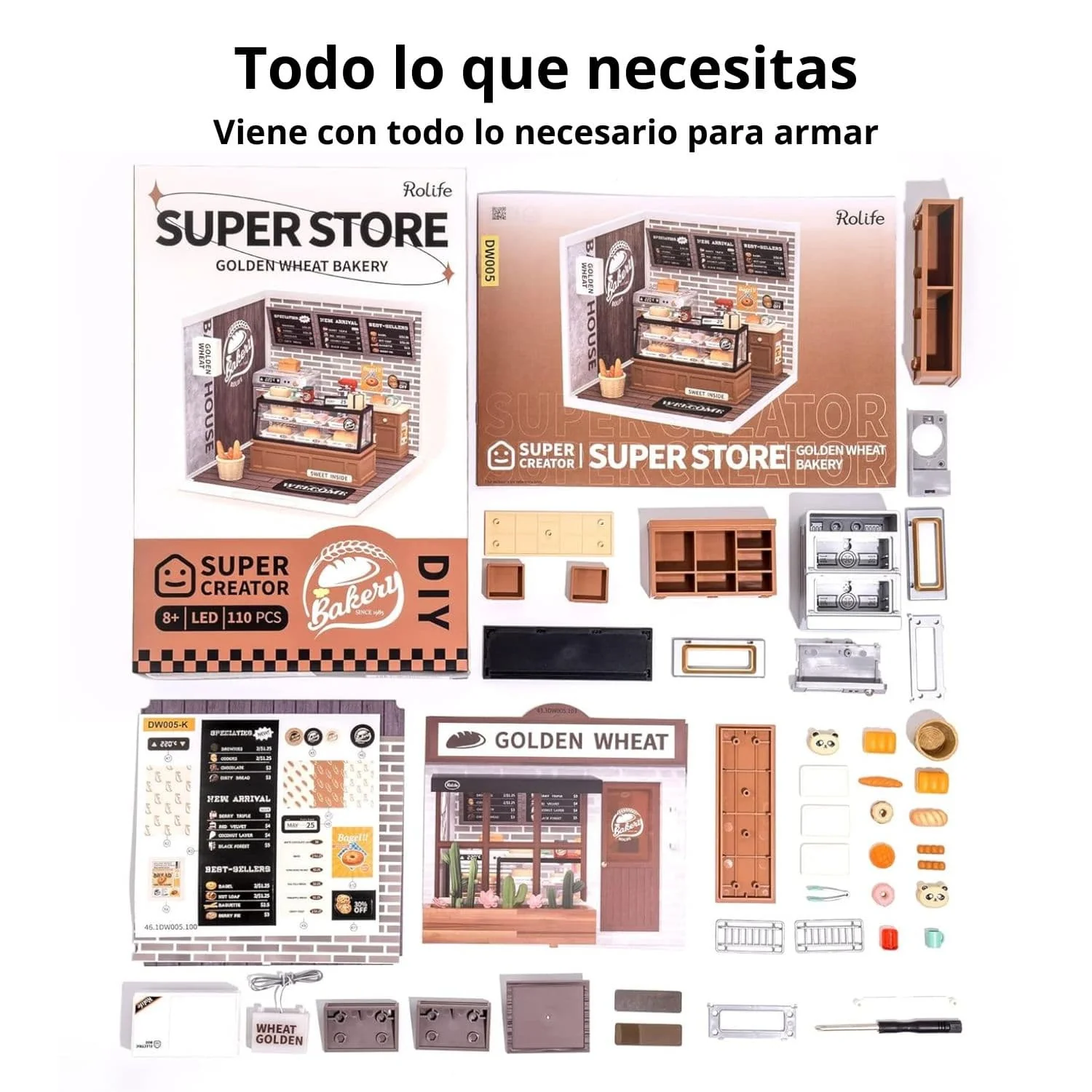 Rolife Super Creator - Casas Miniatura Golden Wheat Bakery - Image 6