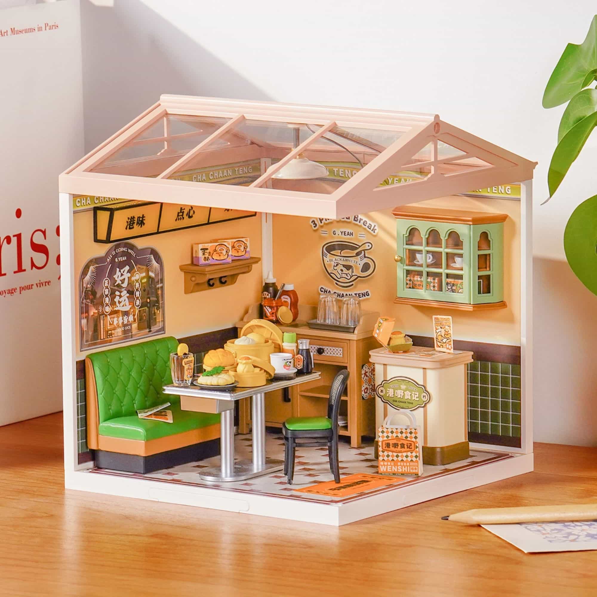 Rolife Super Creator - Casas Miniatura Hong Kong Bites Cafe - Image 8