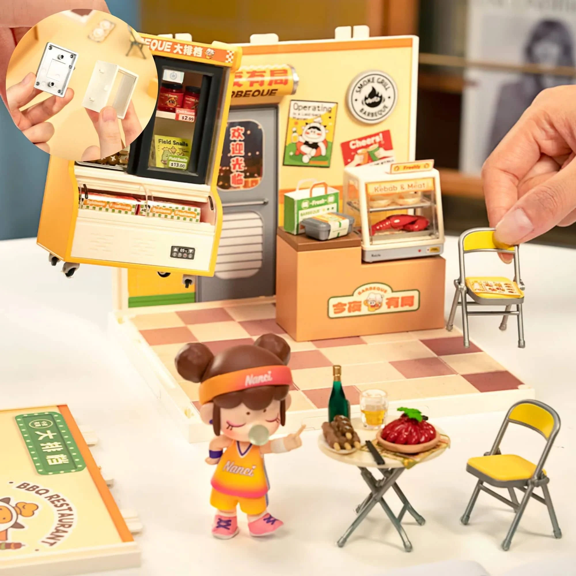 Rolife Super Creator - Casas Miniatura Night Out Food Stall - Image 5