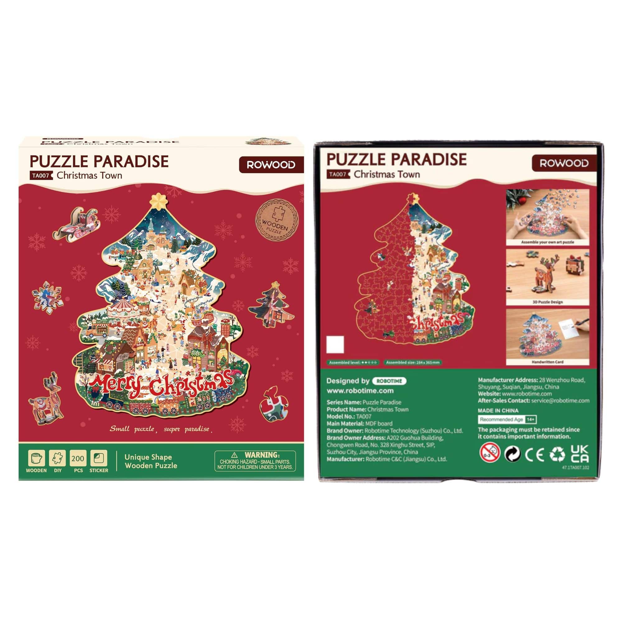 Rowood - Puzzle de Madera Christmas Town - Image 8