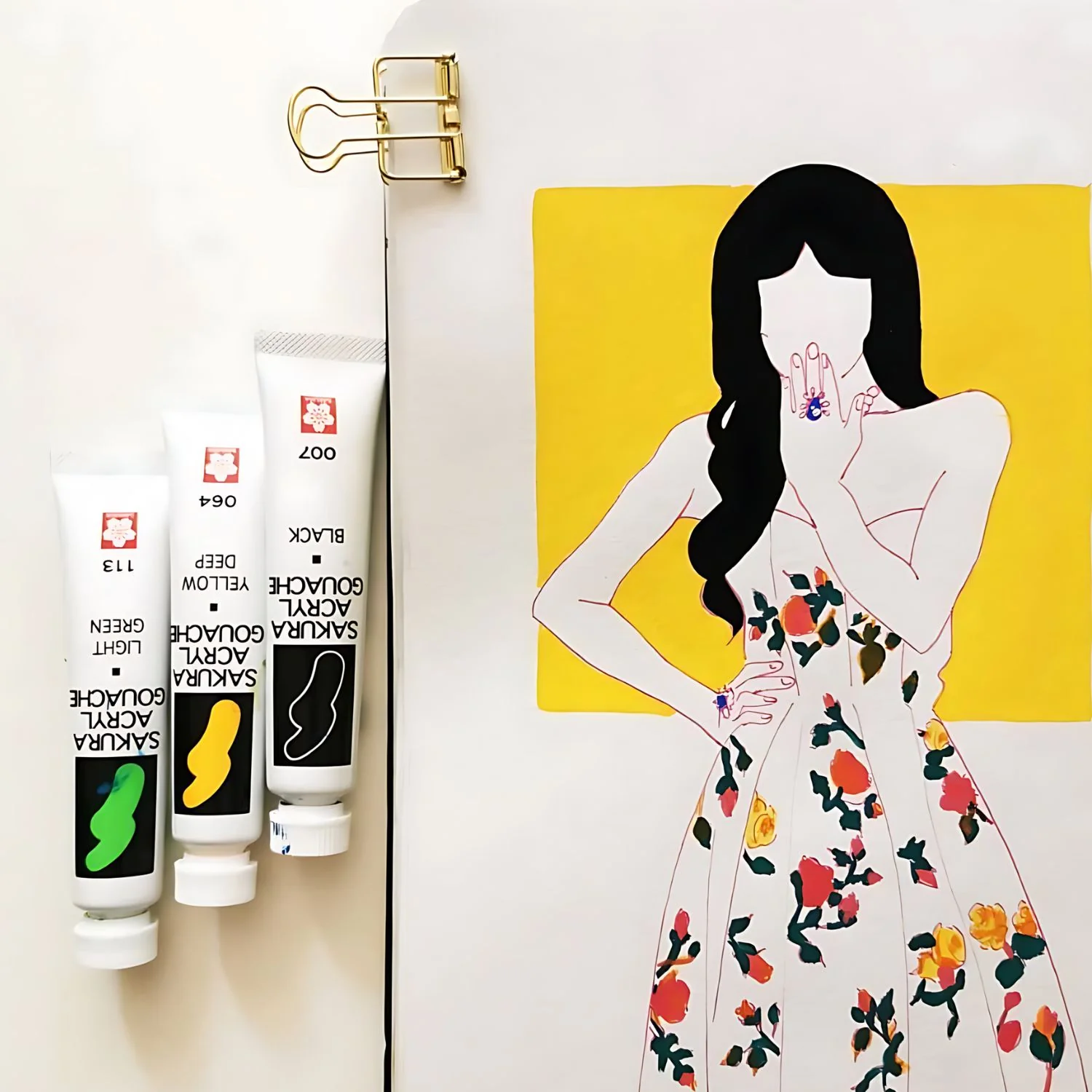 Sakura Acryl Gouache - Set 12 Pinturas Gouache - Image 2