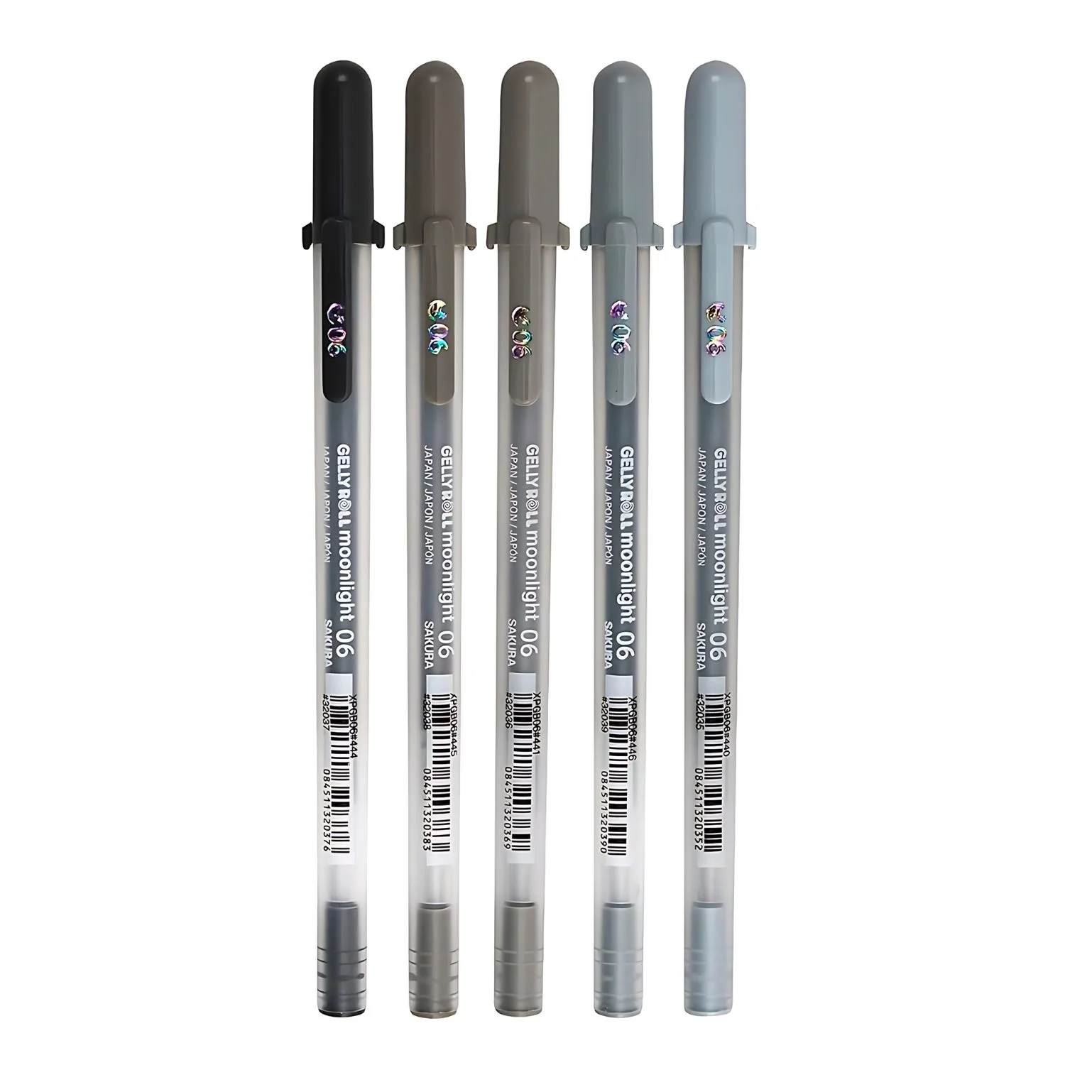 Sakura Gelly Roll - Set 5 Lápices Tinta Gel Moonlight Grises - Image 3