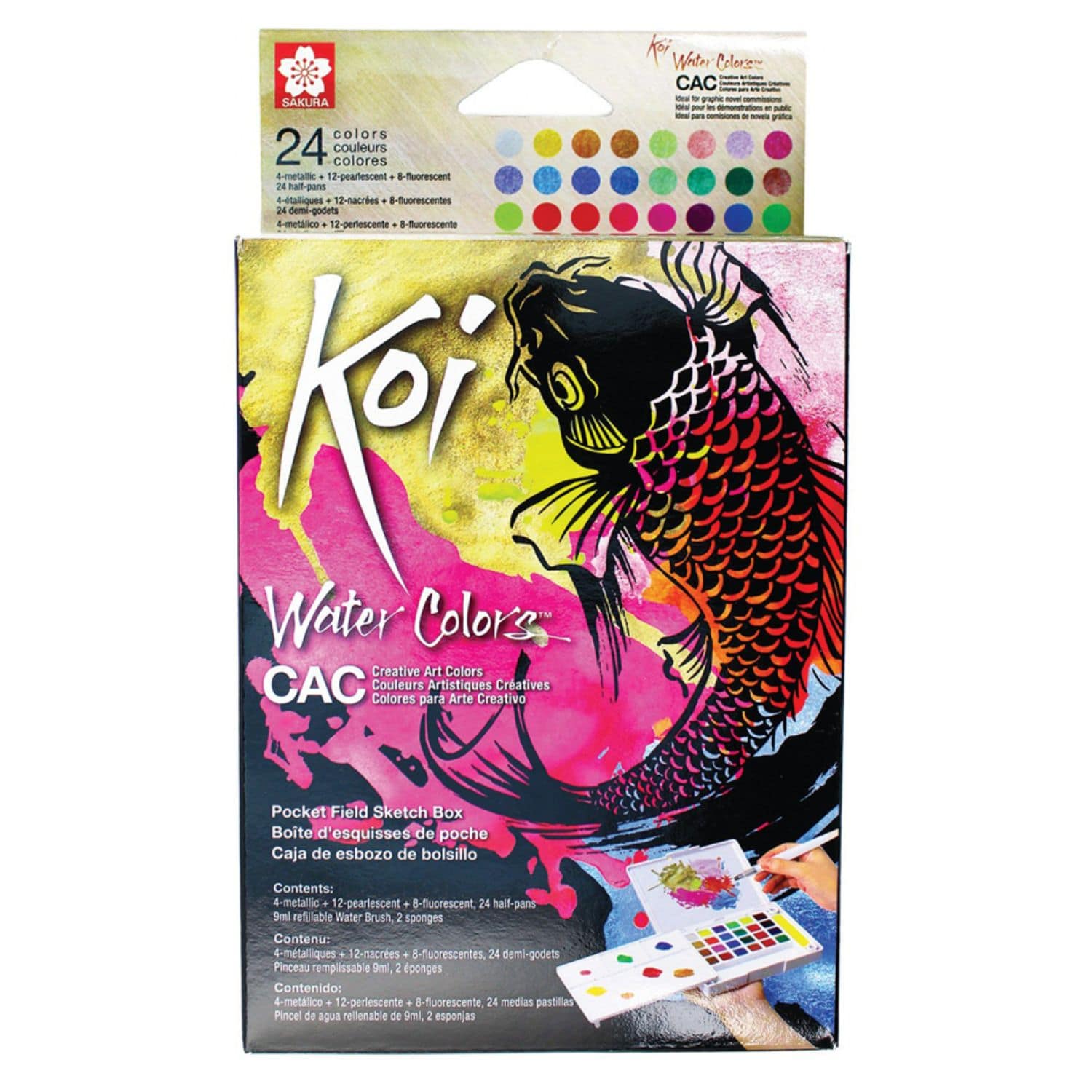 Sakura Koi - Set 24 Acuarelas Colores Creativos - Image 3