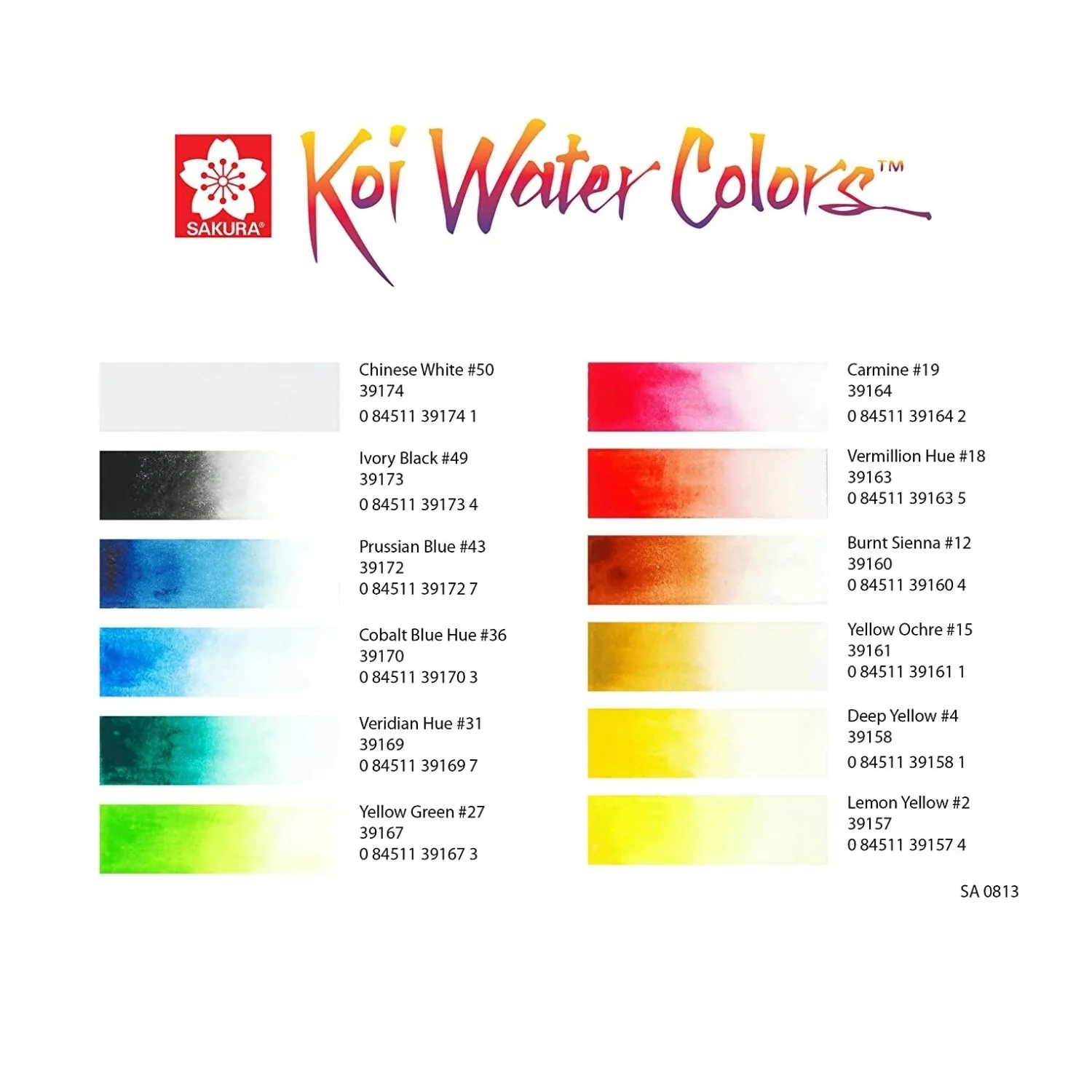 Sakura Koi - Set 12 Acuarelas Water Colors Tubos de 12 ml - Image 5