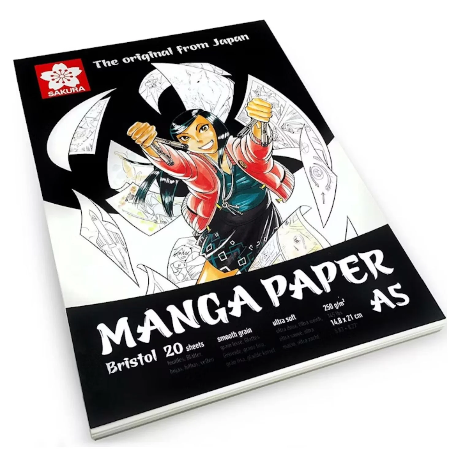 Sakura Manga Paper - Pad Bristol 20 Hojas, 250 g/m2 - Image 5